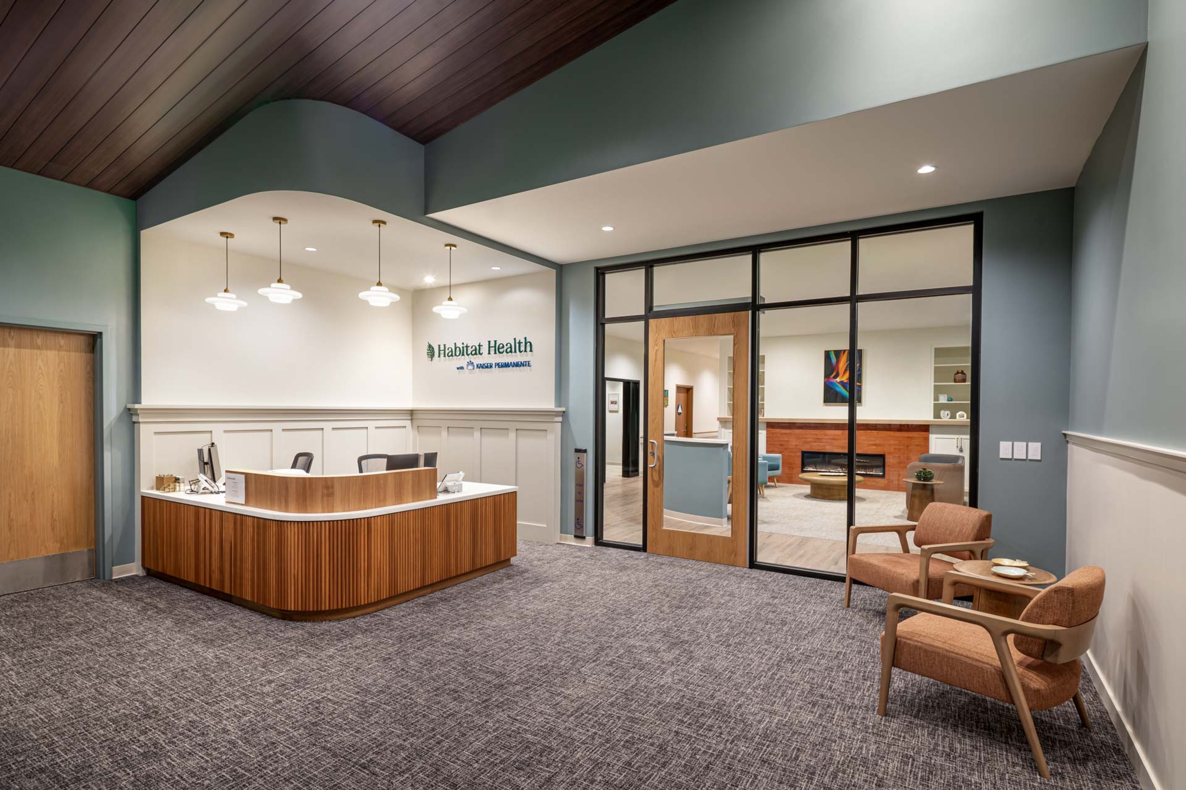 Lobby entrance of Habitat Health PACE with Kaiser Permanente South Los Angeles