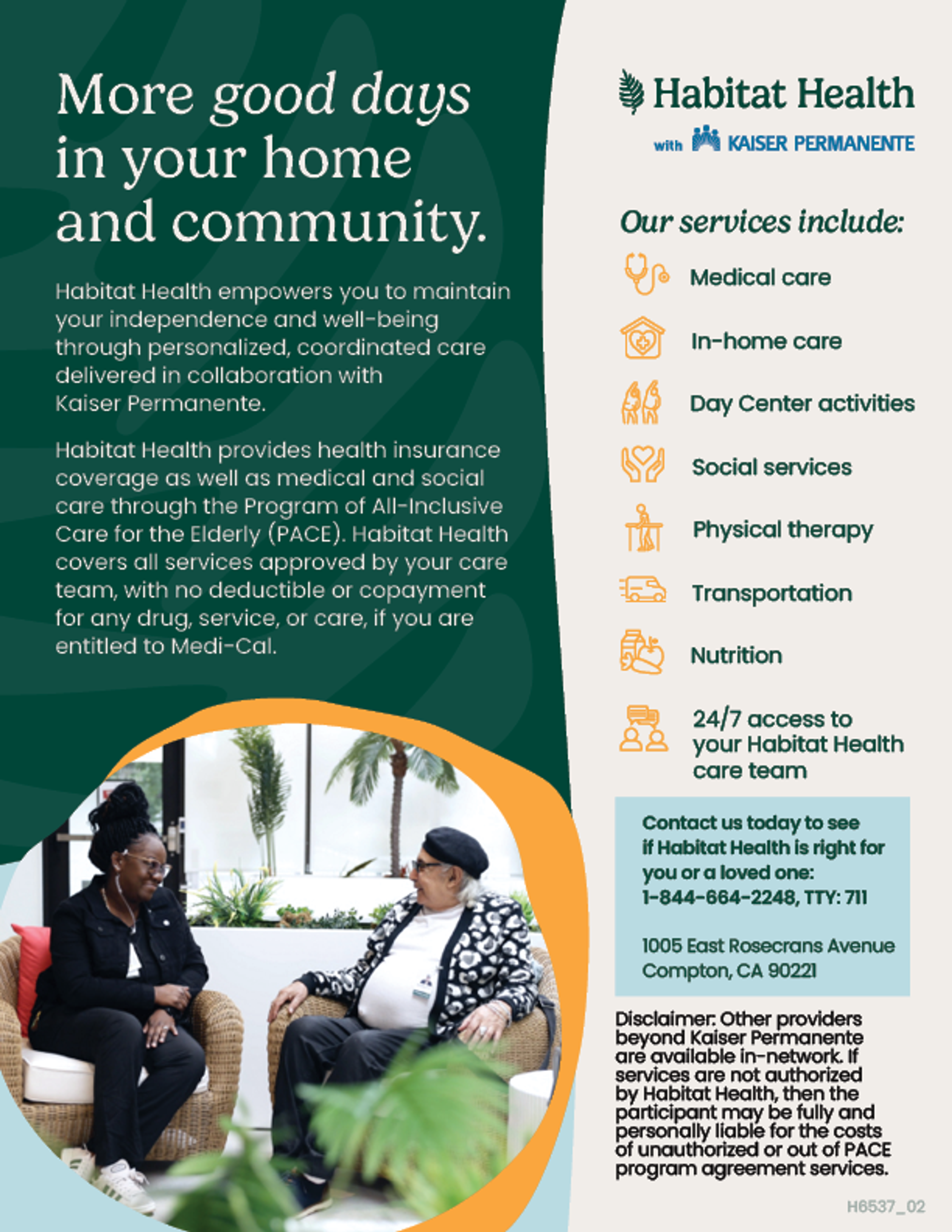 Habitat Health Senior Care PACE Services