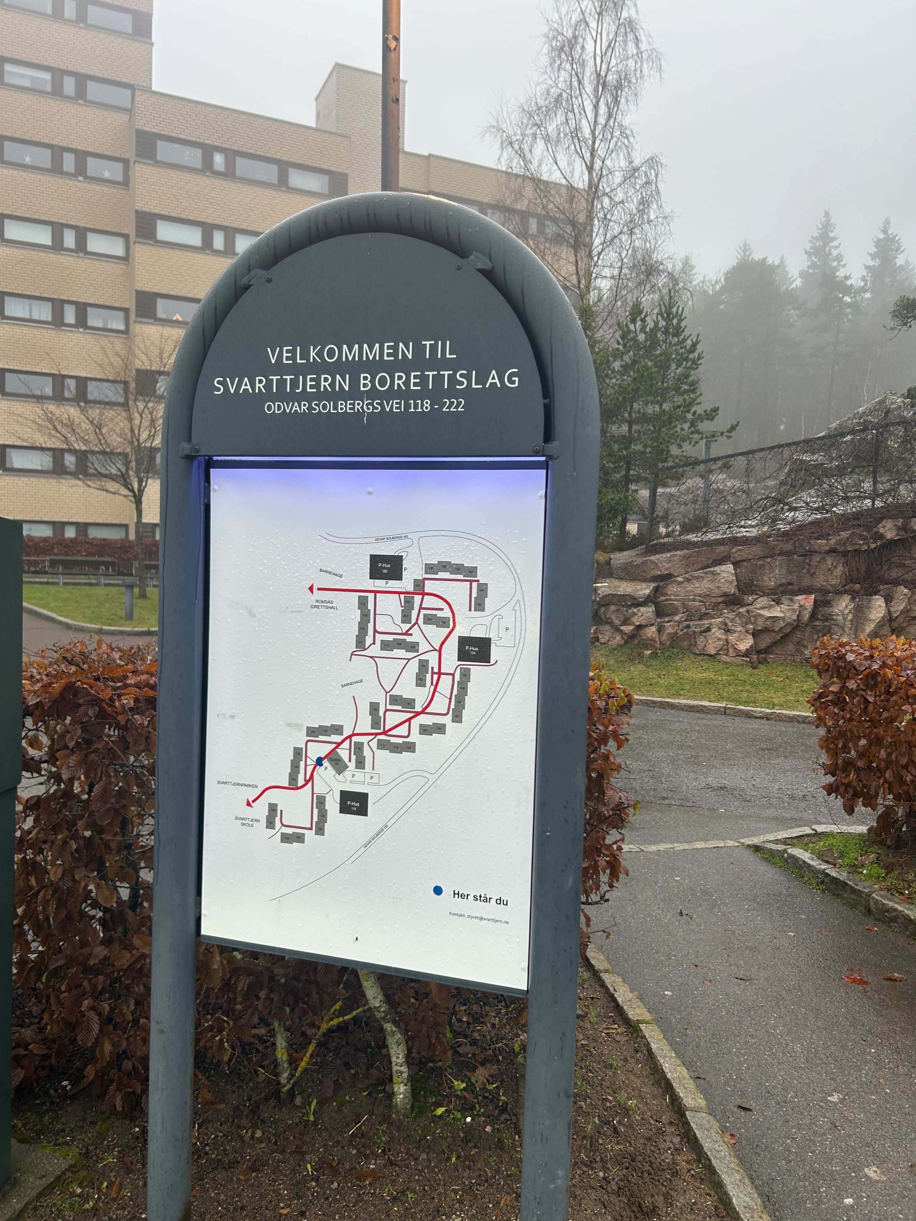 foto av oversiktsbilde over Svarttjern borettslag