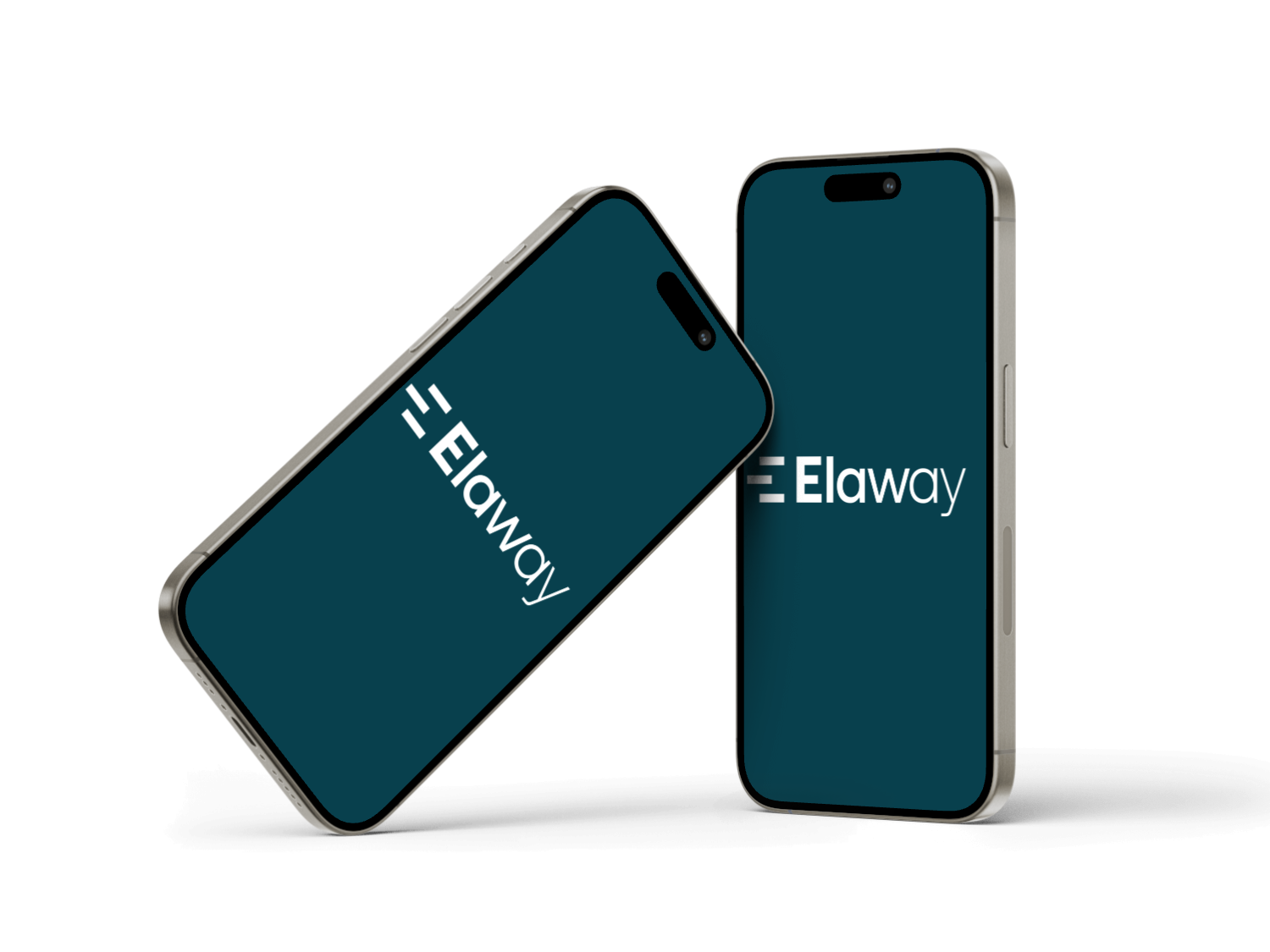 Iphone showing the Elaway logo