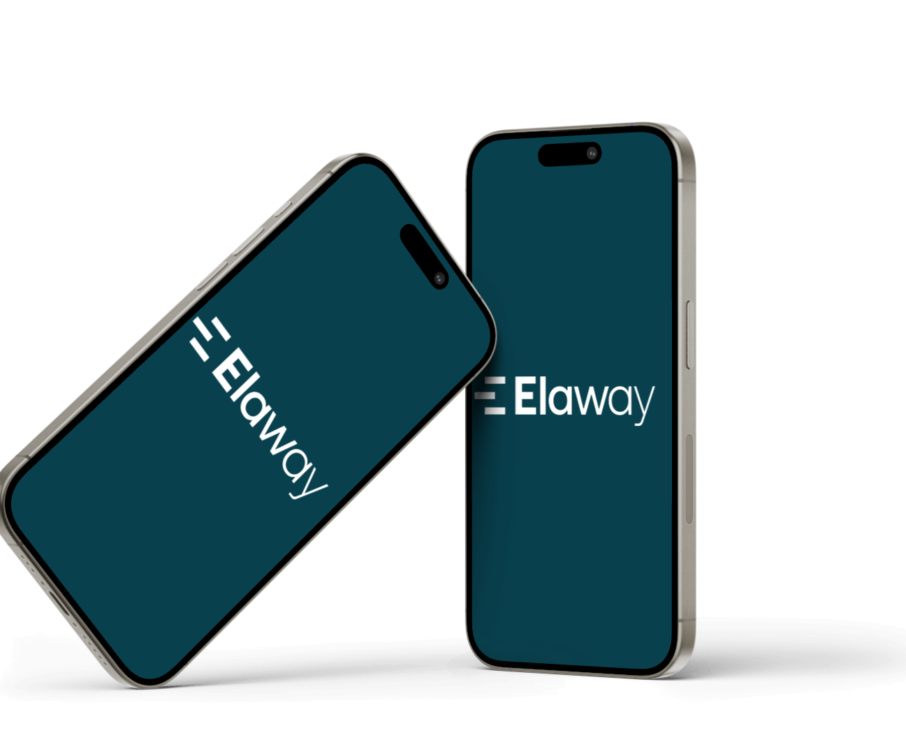 Iphone showing the Elaway logo