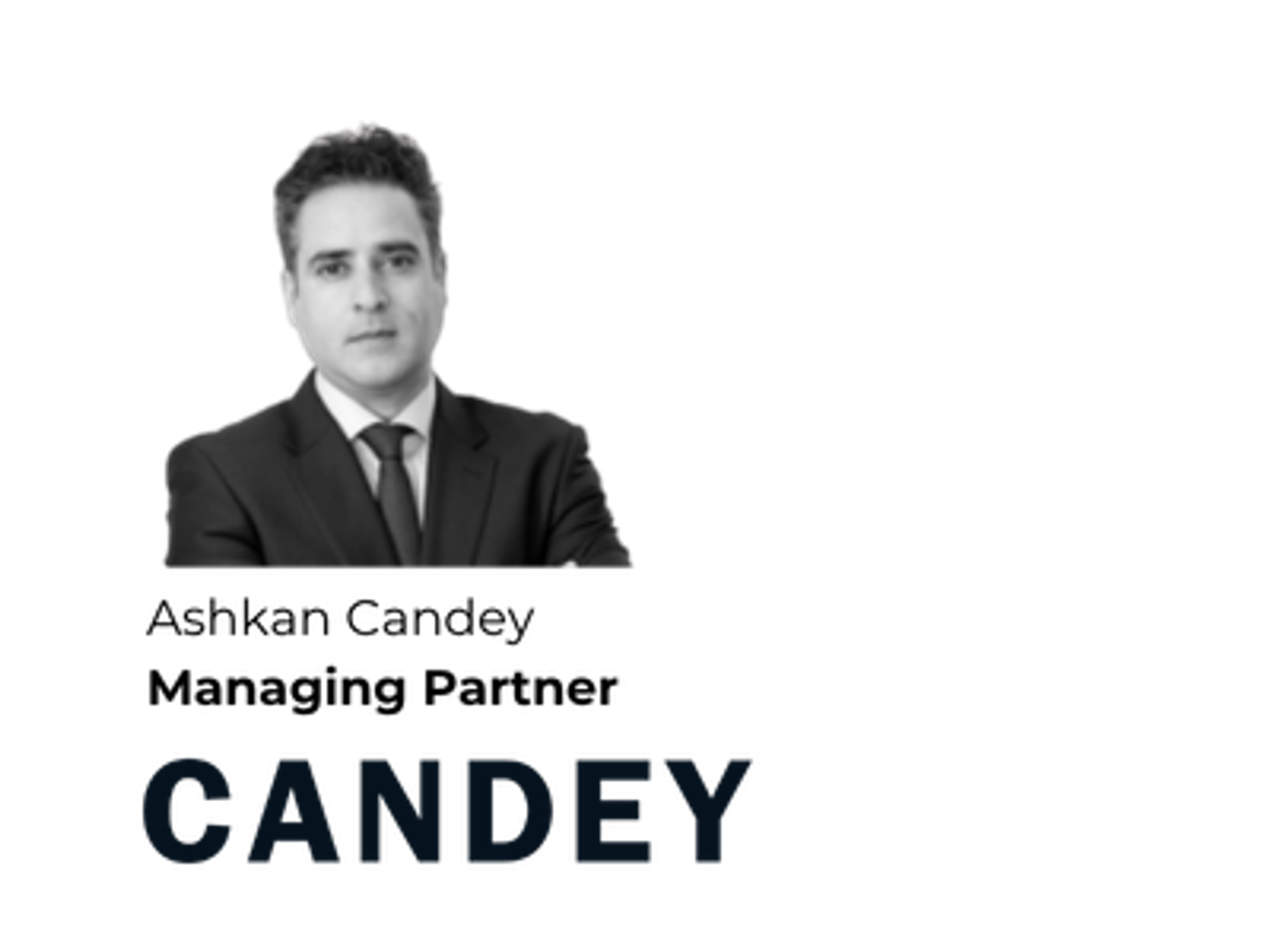 Ash Candey profile picture on top of CANDEY logo