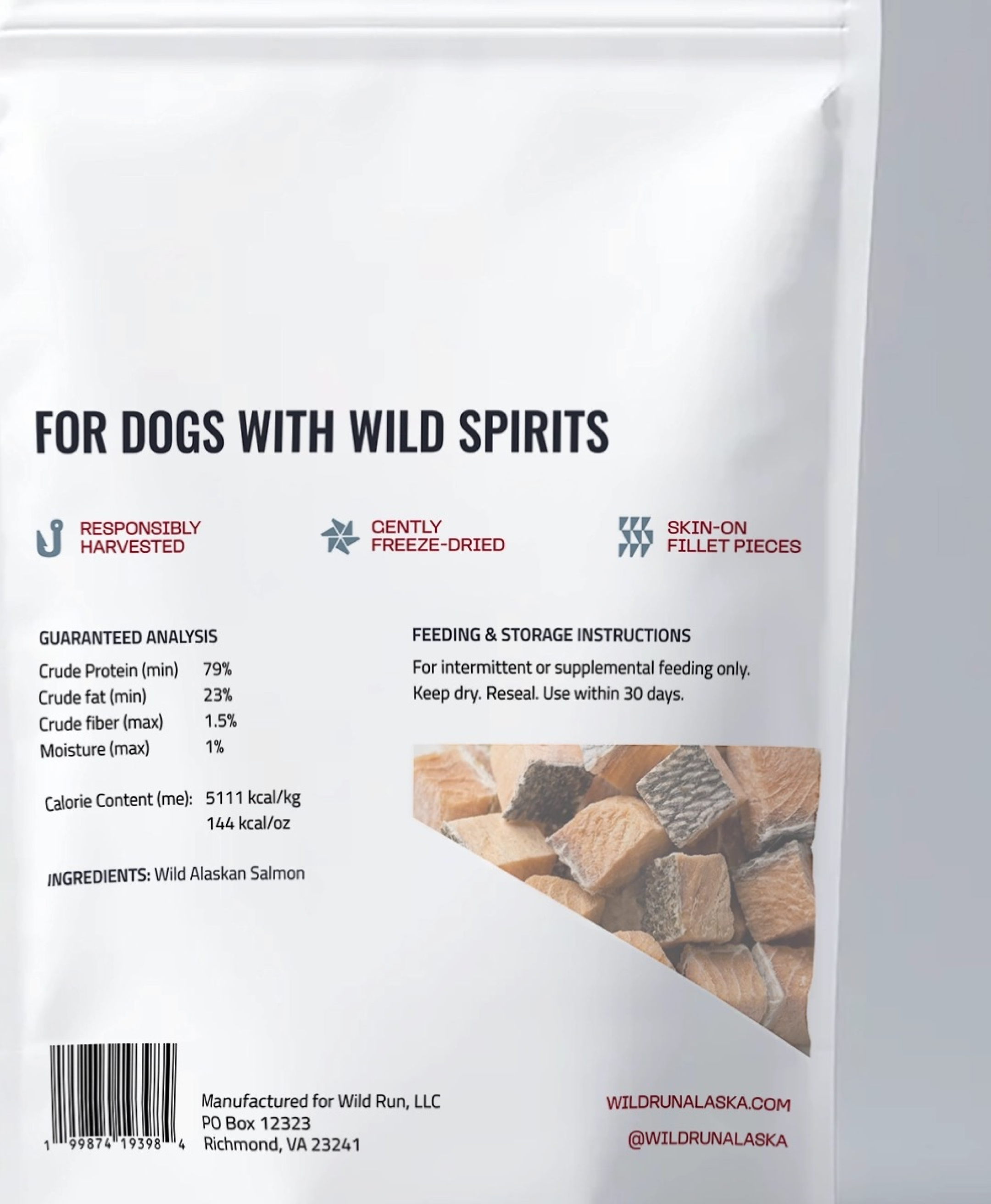 Notch in back window on packaging
