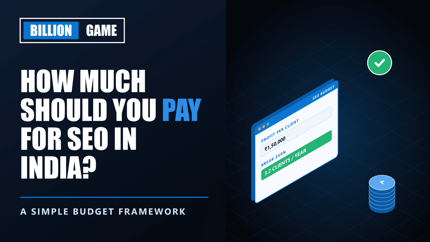 How Much Should You Pay for SEO in India? A Simple Budget Framework