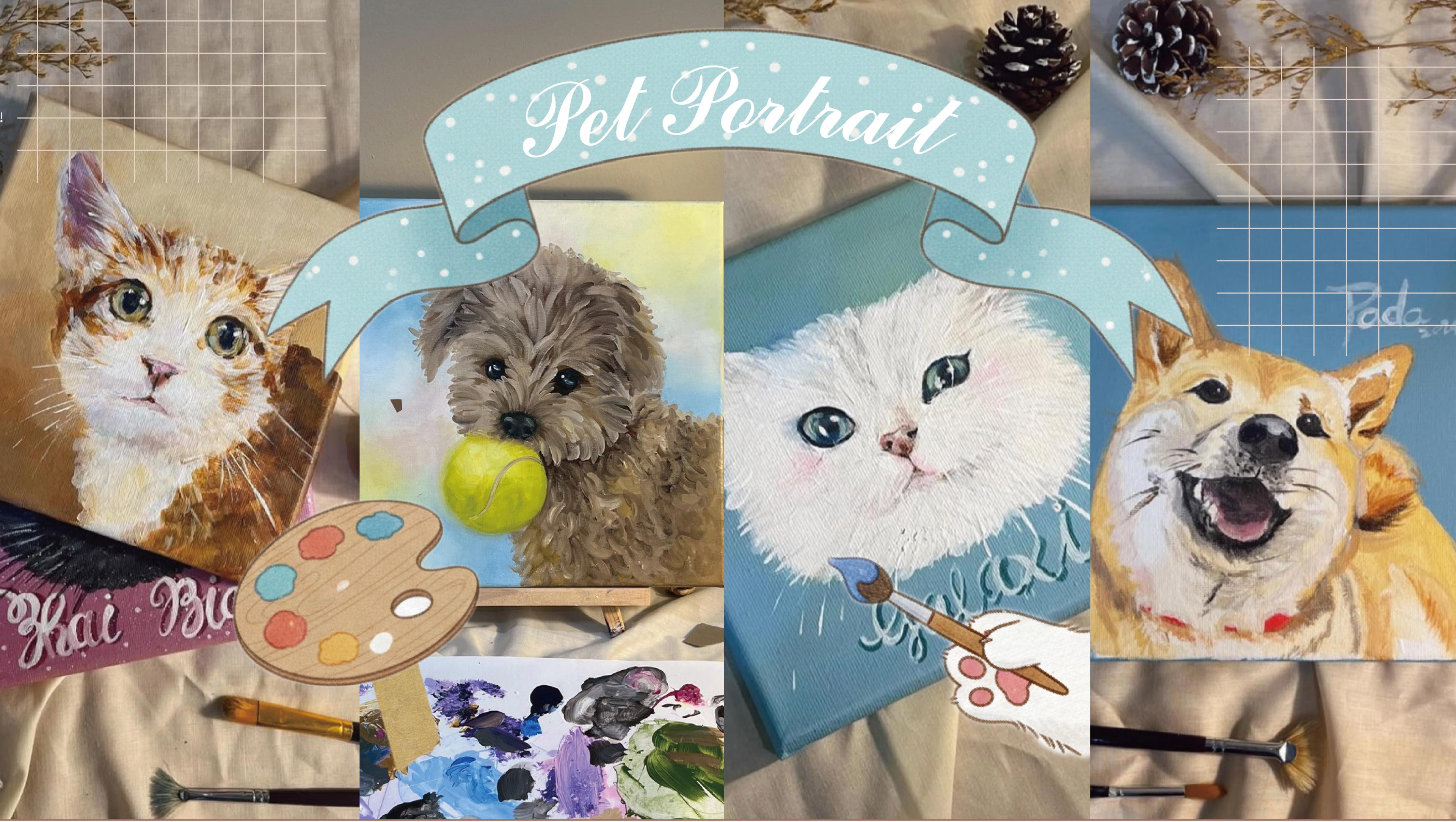 3月限定優惠 X 寵物壓克力畫