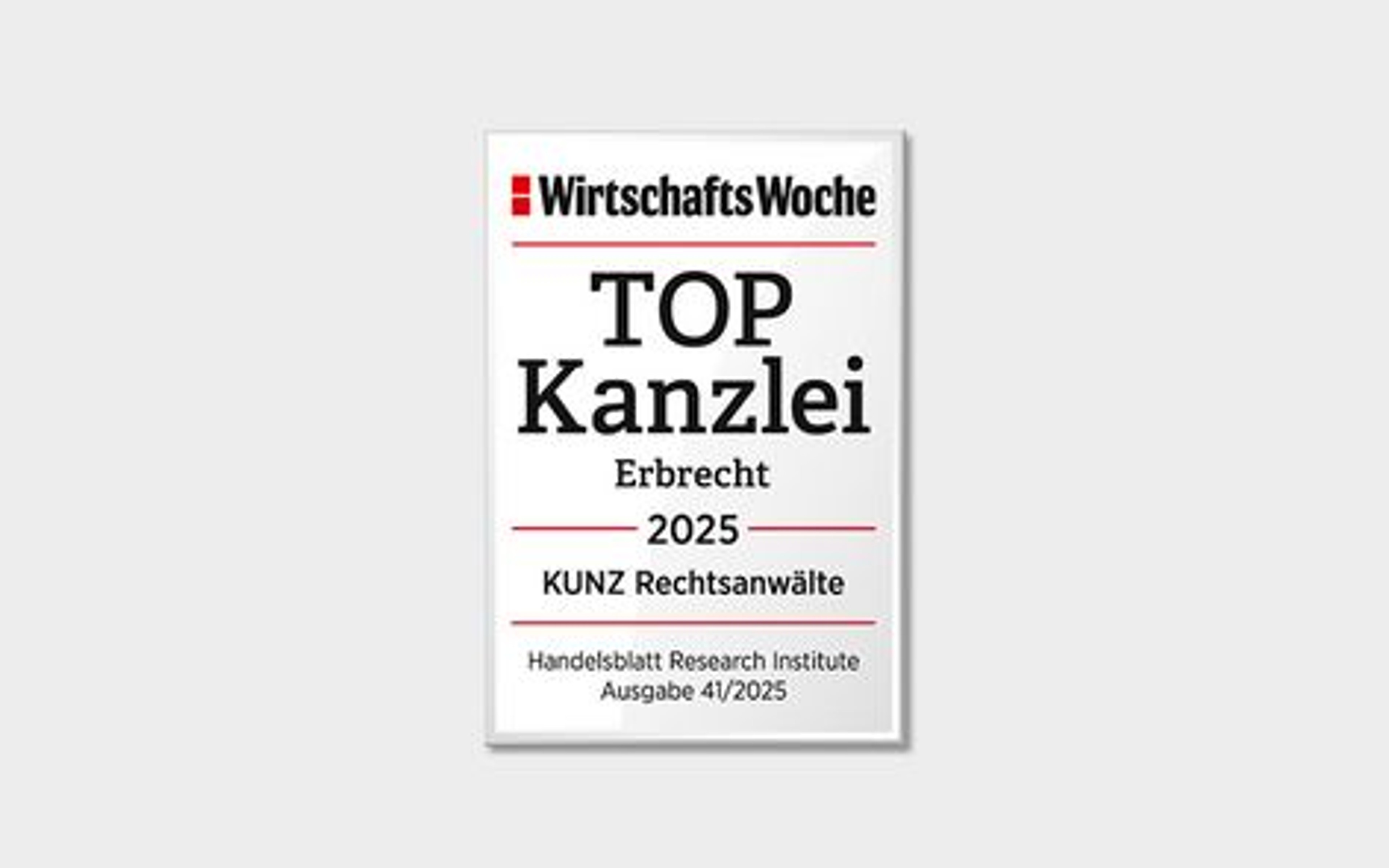 TOP Kanzlei 2025 im Erbrecht