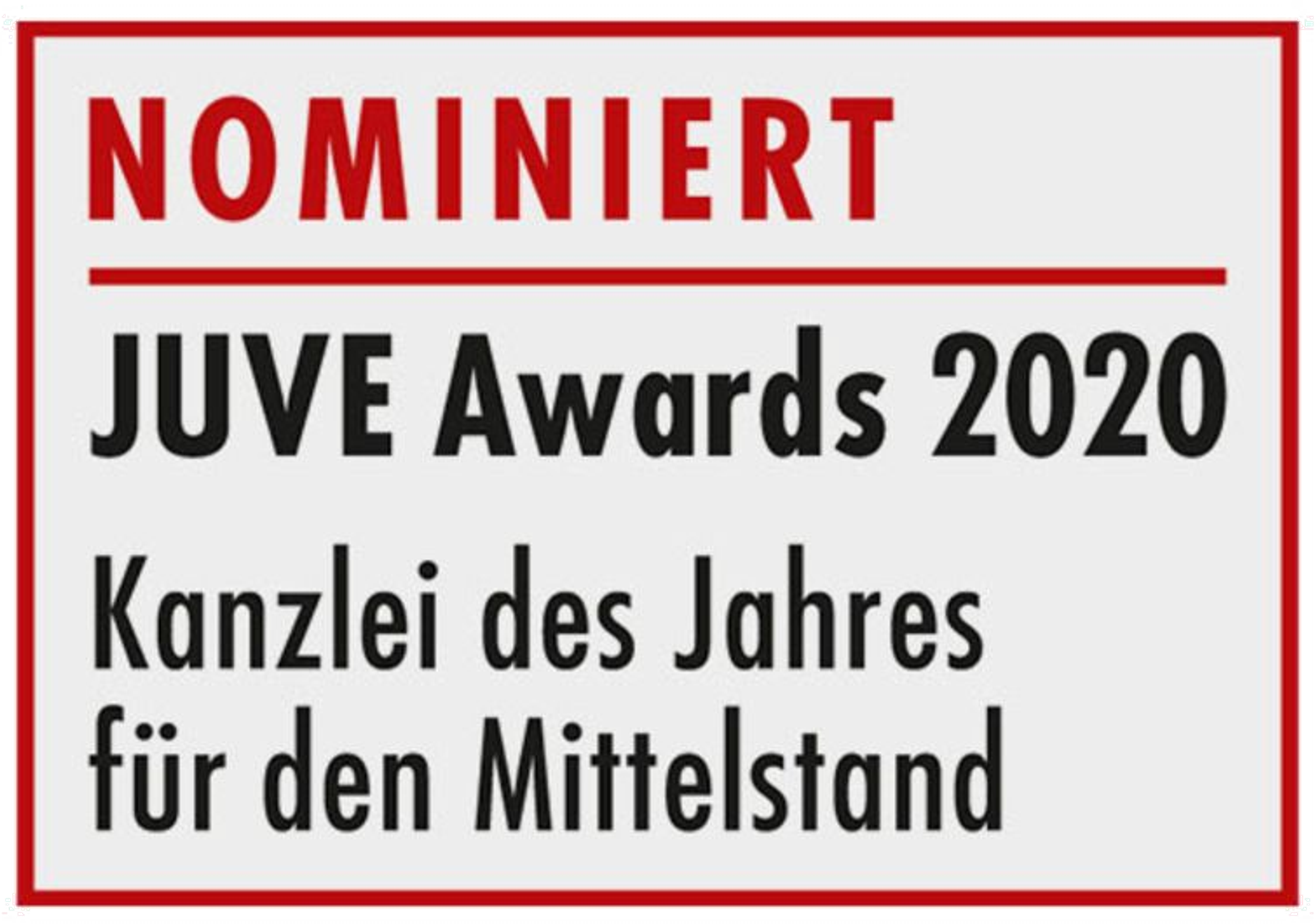 JUVE Award 2020 – nominiert