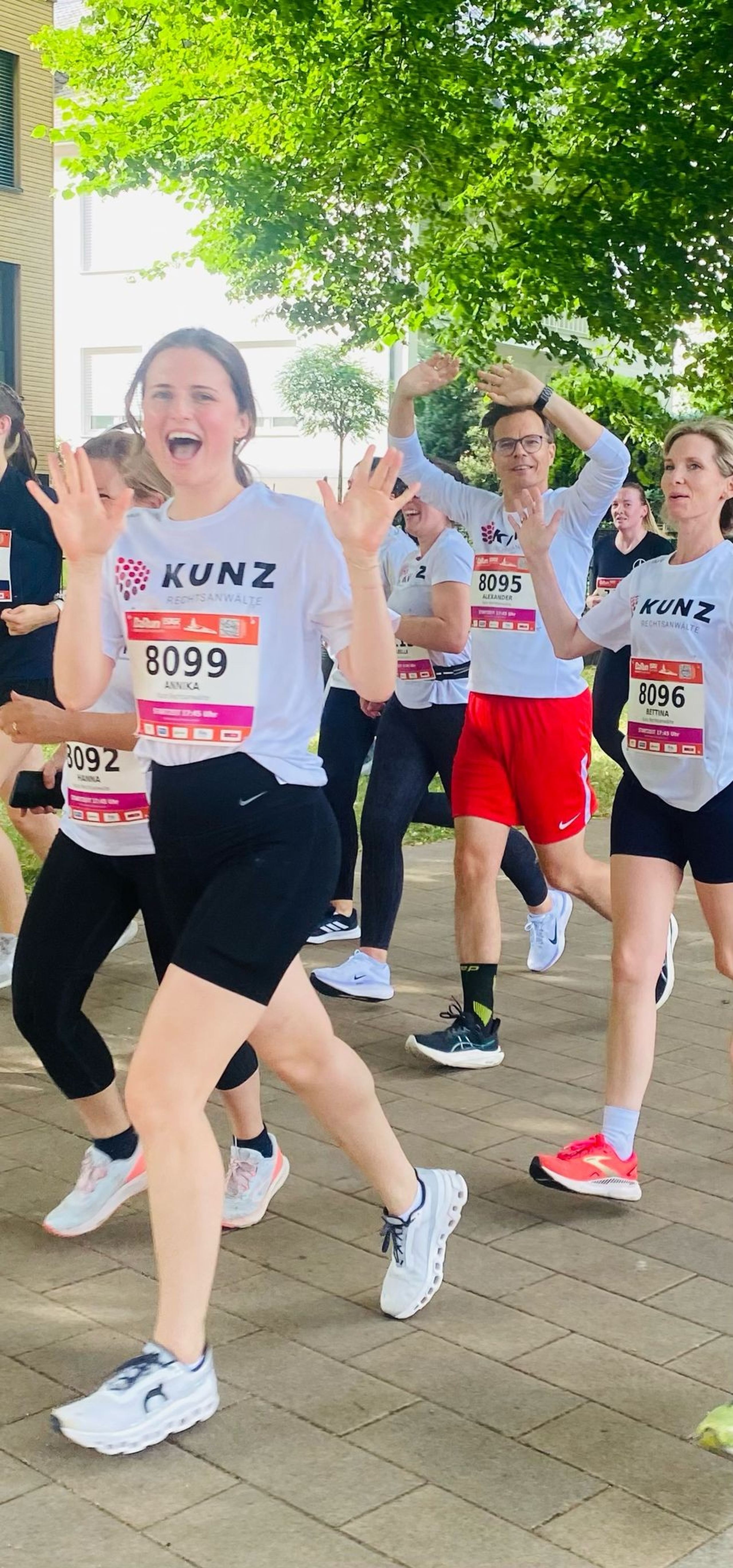 Auf der Strecke beim Firmenlauf