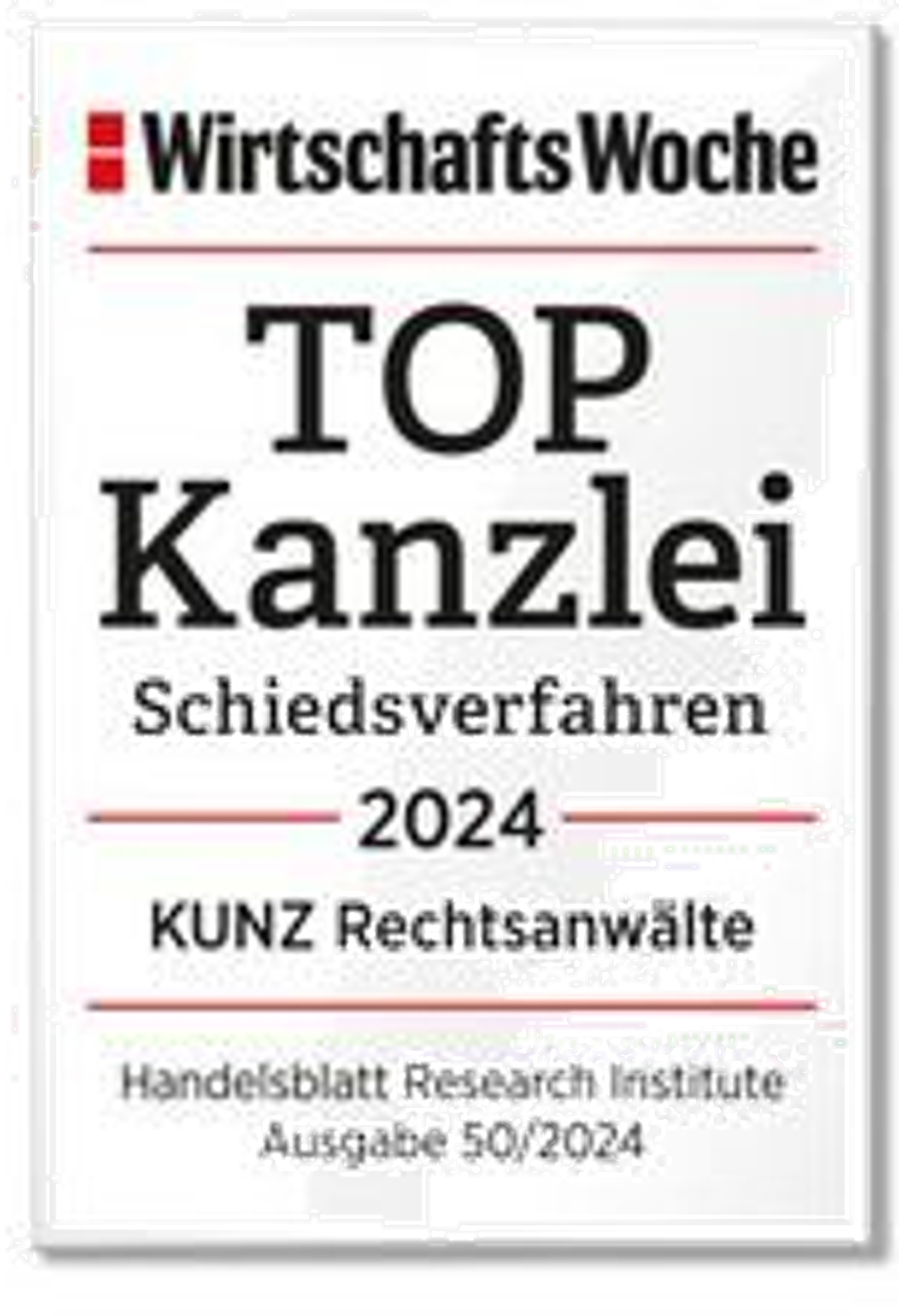 Top Kanzlei Schiedsverfahren 2025