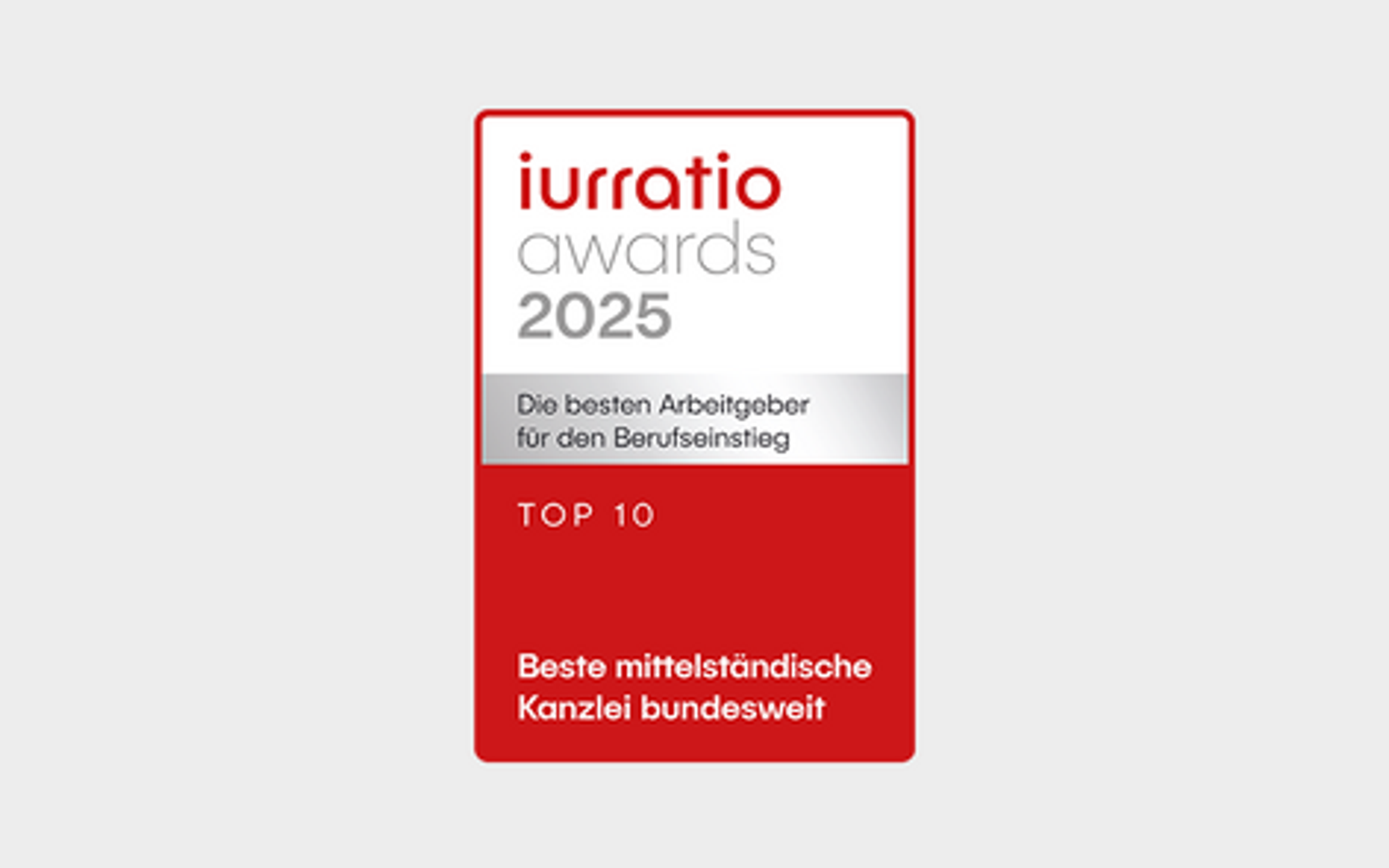 Bester Arbeitgeber für das Referendariat – Region Westen 2025