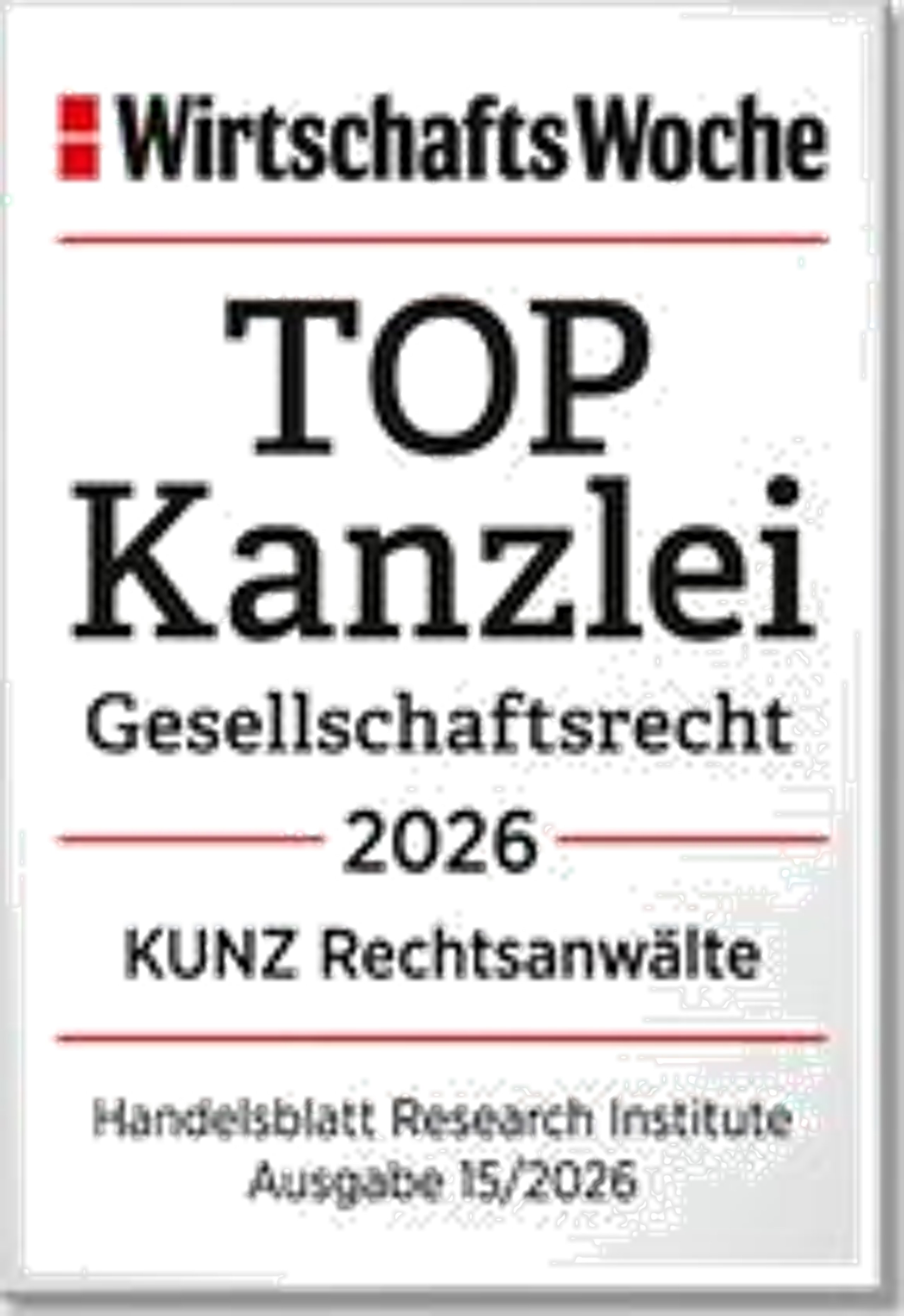 Top Kanzlei Gesellschaftsrecht 2026