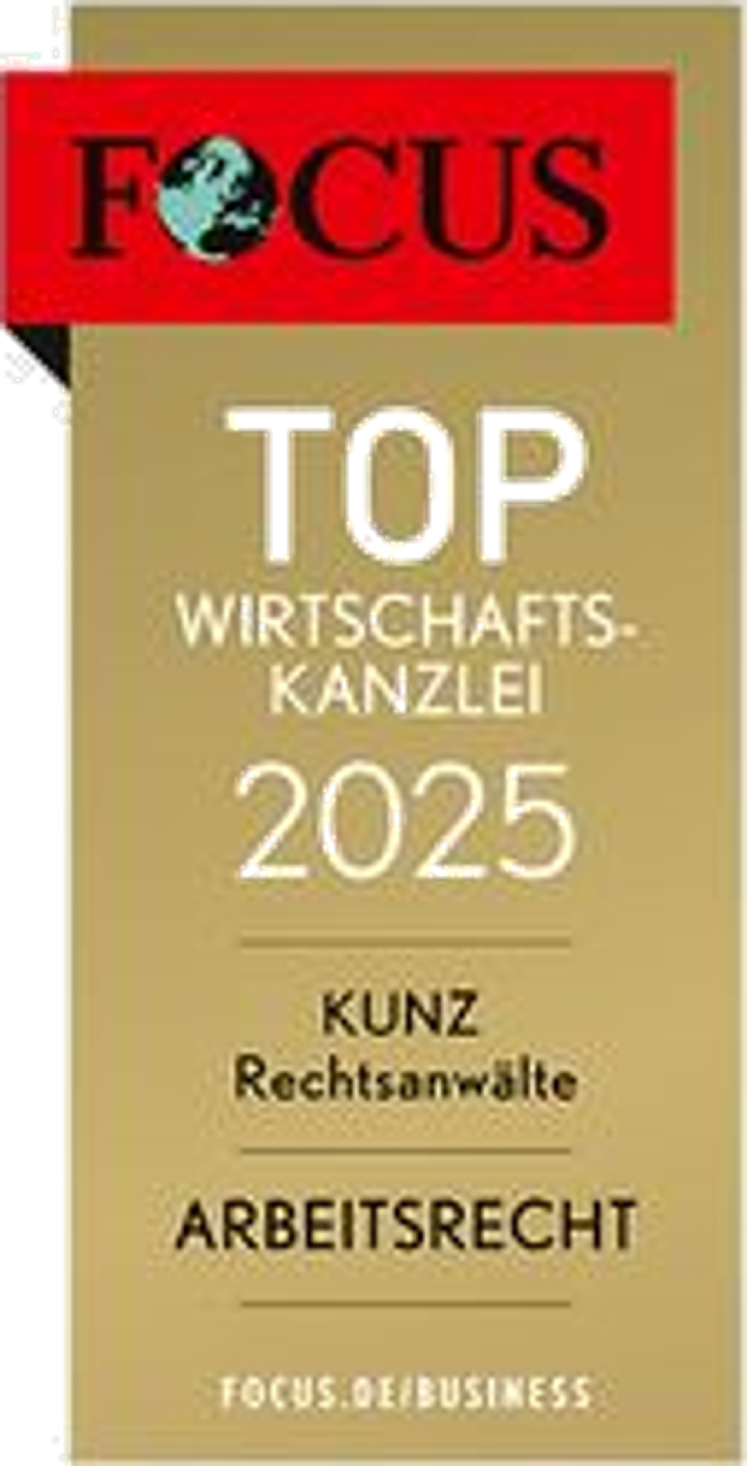 Focus Top Wirtschaftskanzlei Arbeitsrecht 2025