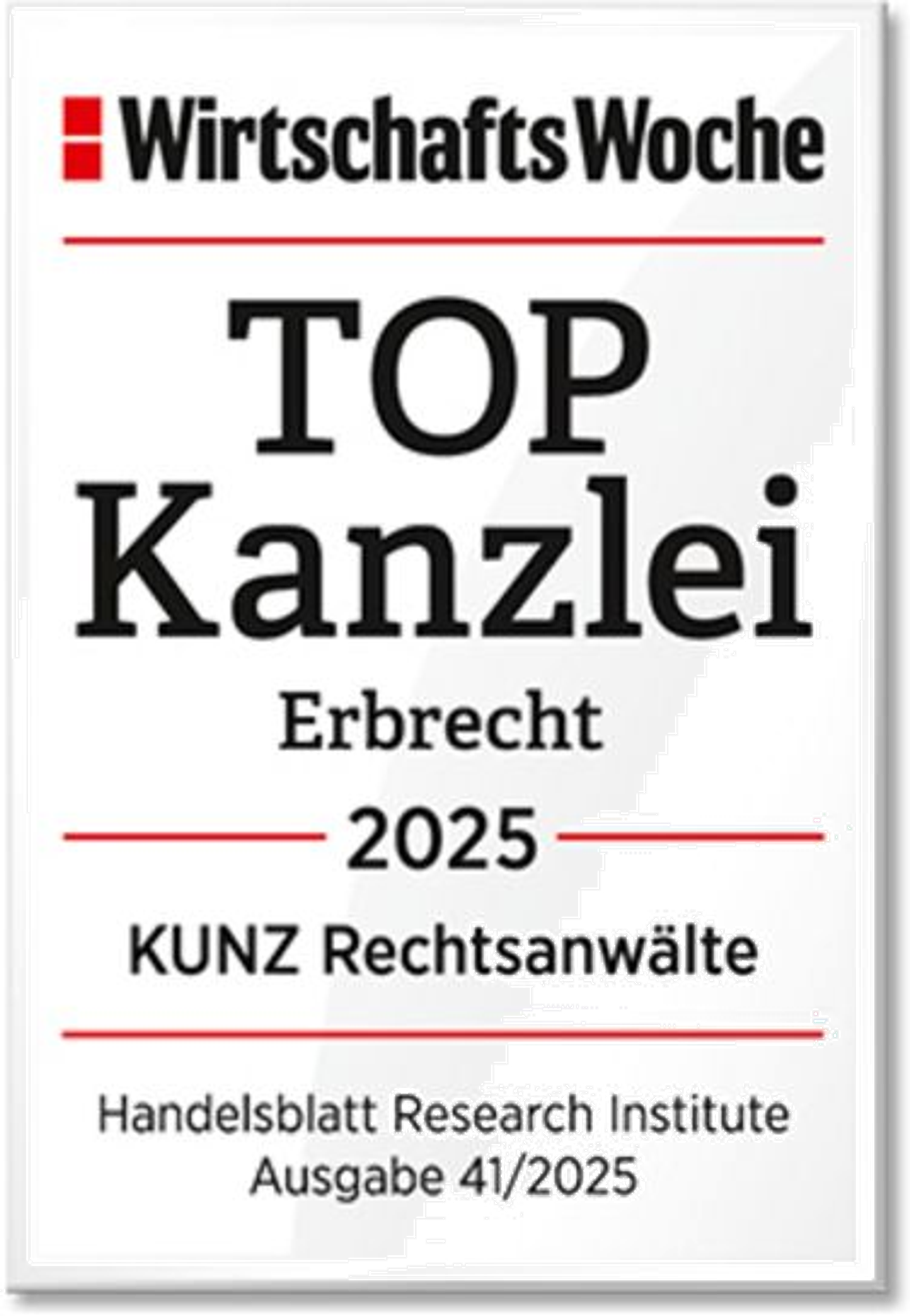 TOP Kanzlei Erbrecht 2025