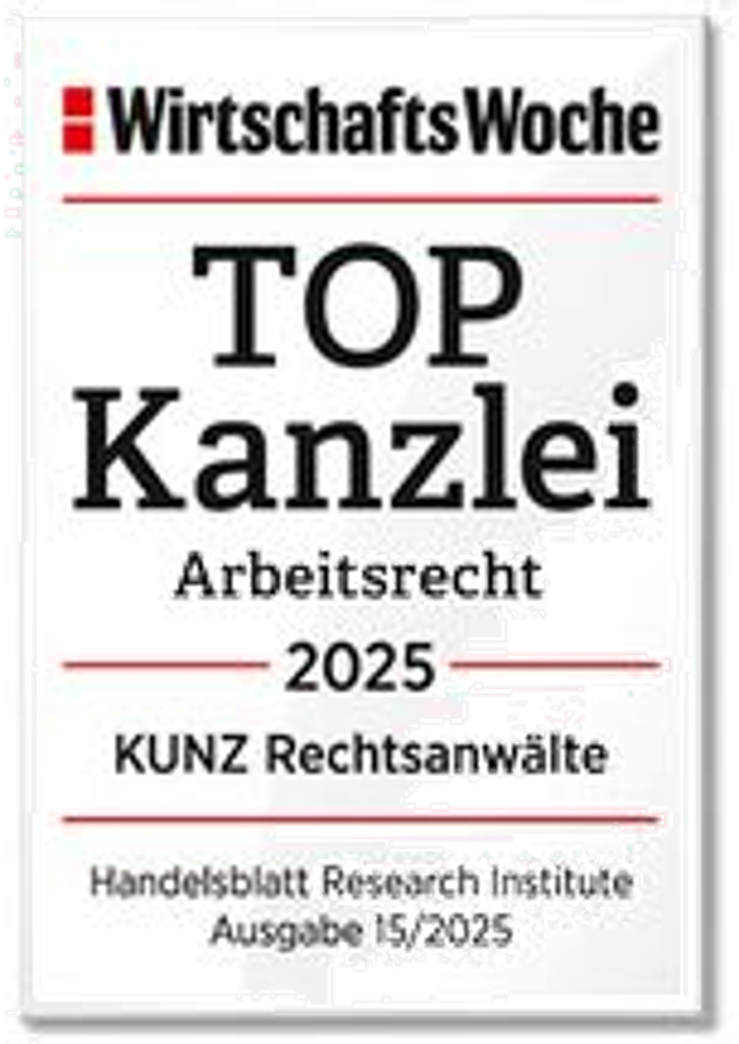 TOP Kanzlei Arbeitsrecht 2025