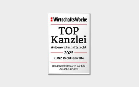 Top-Kanzlei Außenwirtschaftsrecht