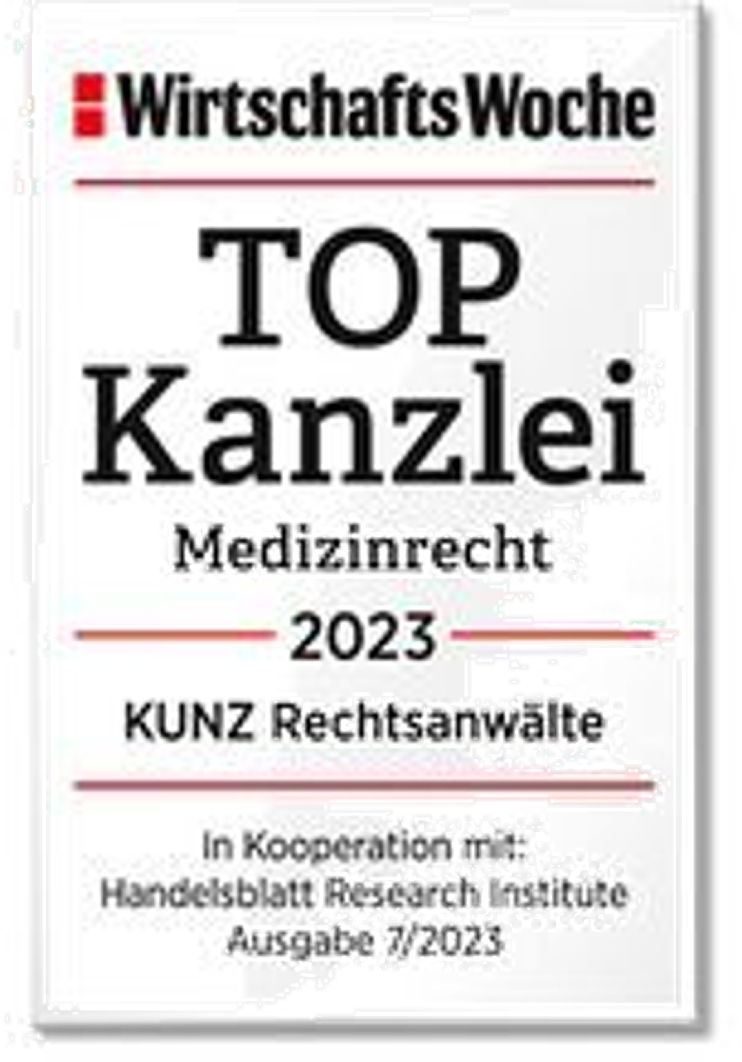 TOP Kanzlei Medizinrecht 2025