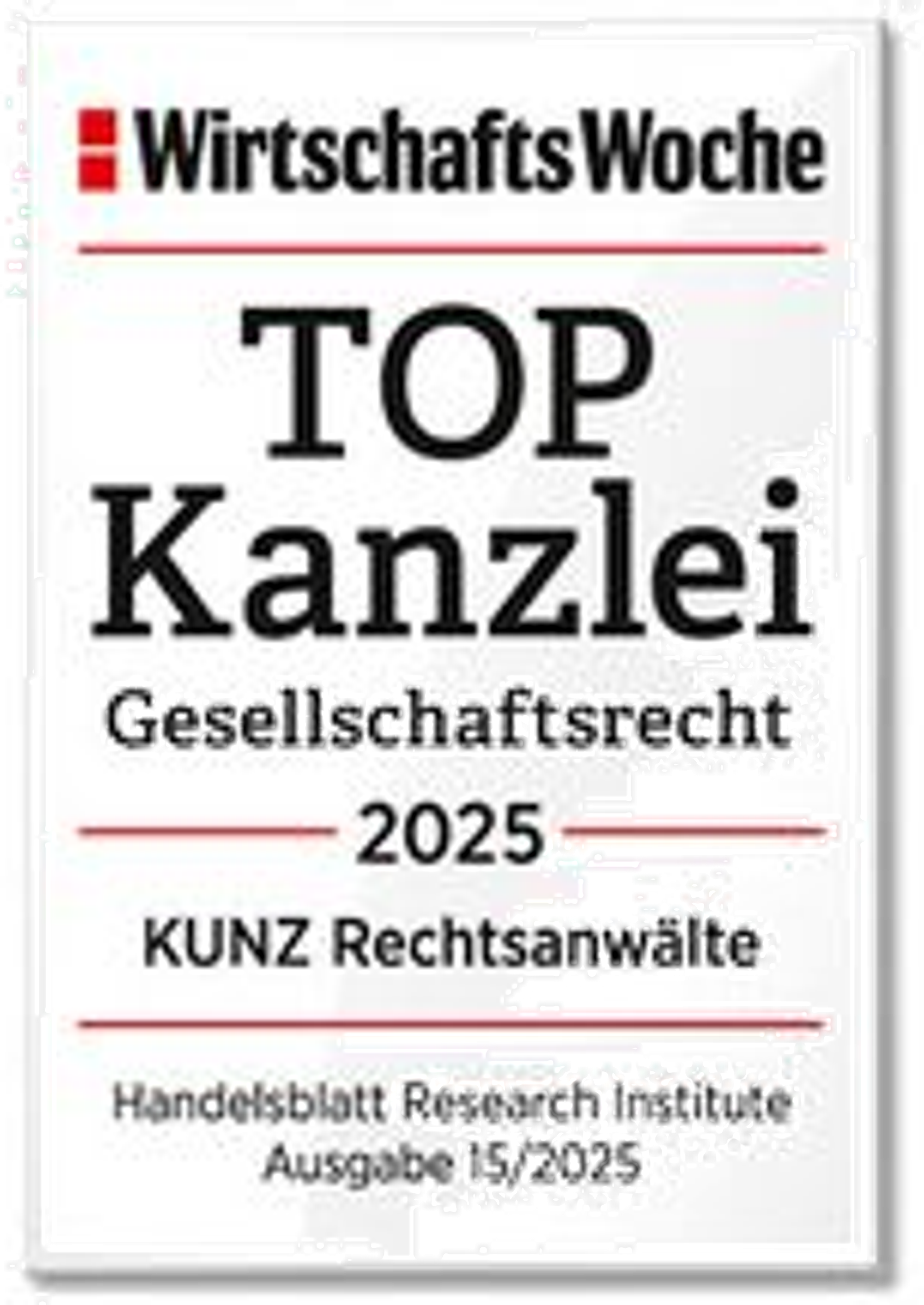 TOP Kanzlei Gesellschaftsrecht 2025