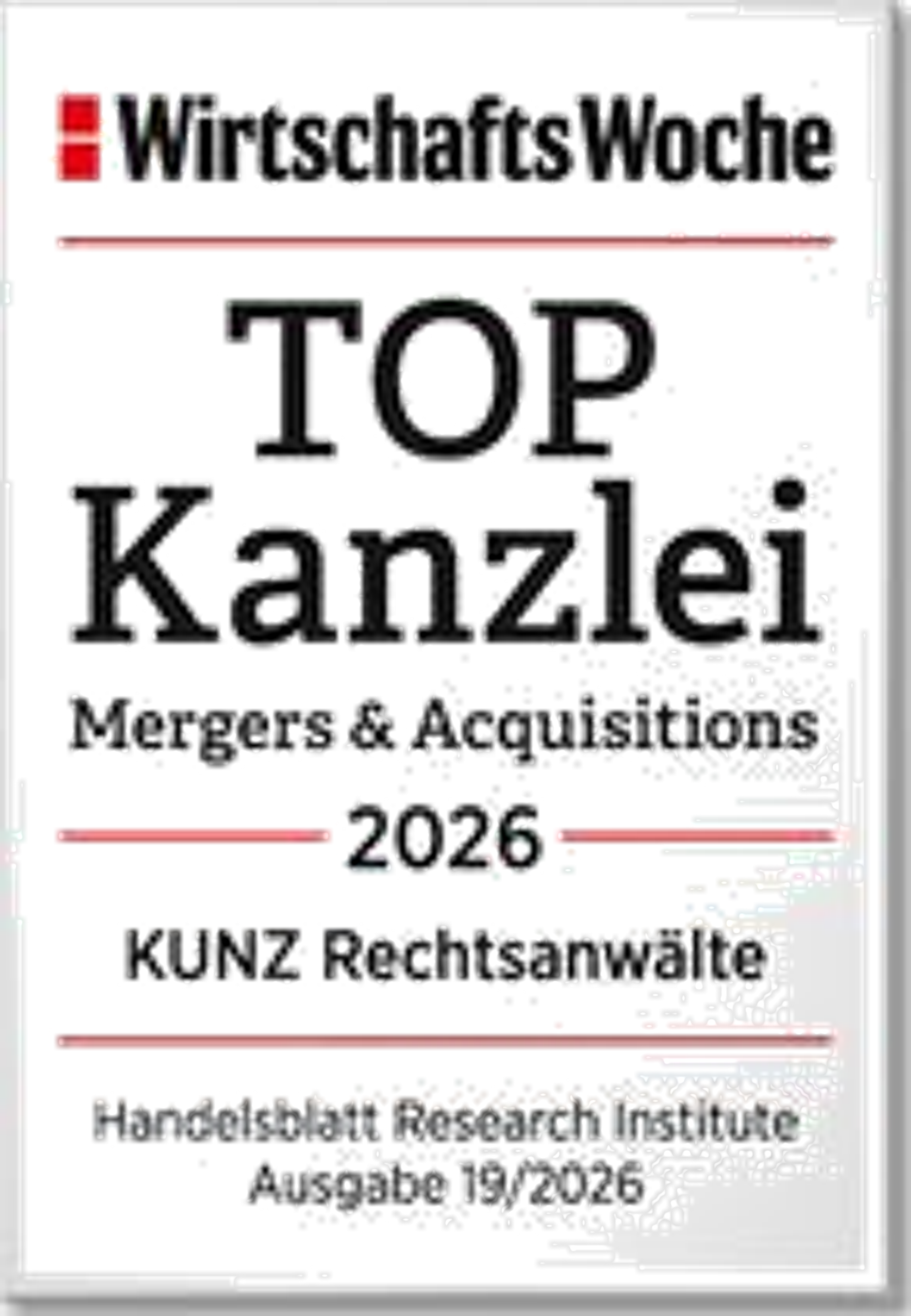 Top Kanzlei Mergers & Acquisitions 2026