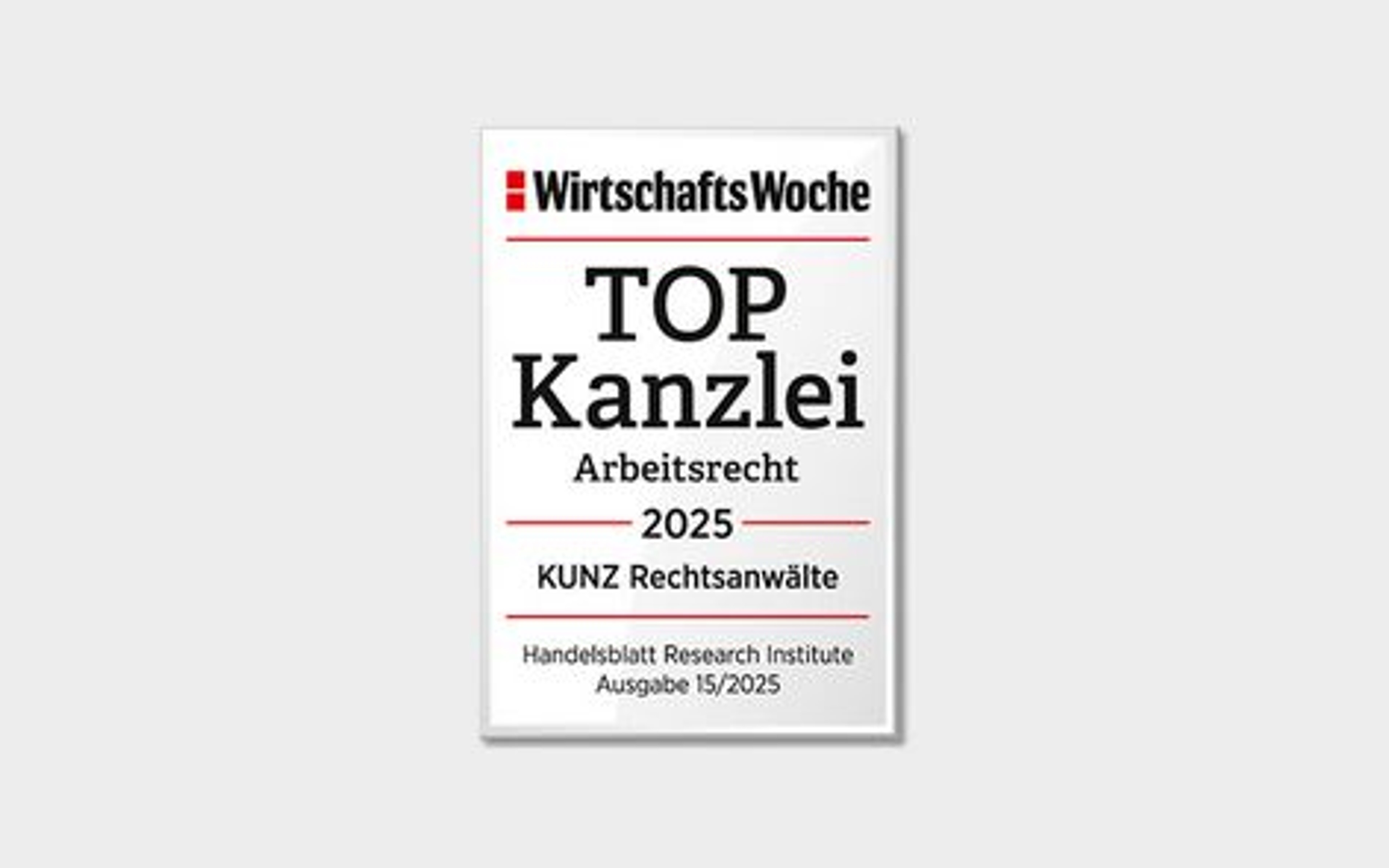 TOP Kanzlei Arbeitsrecht 2025