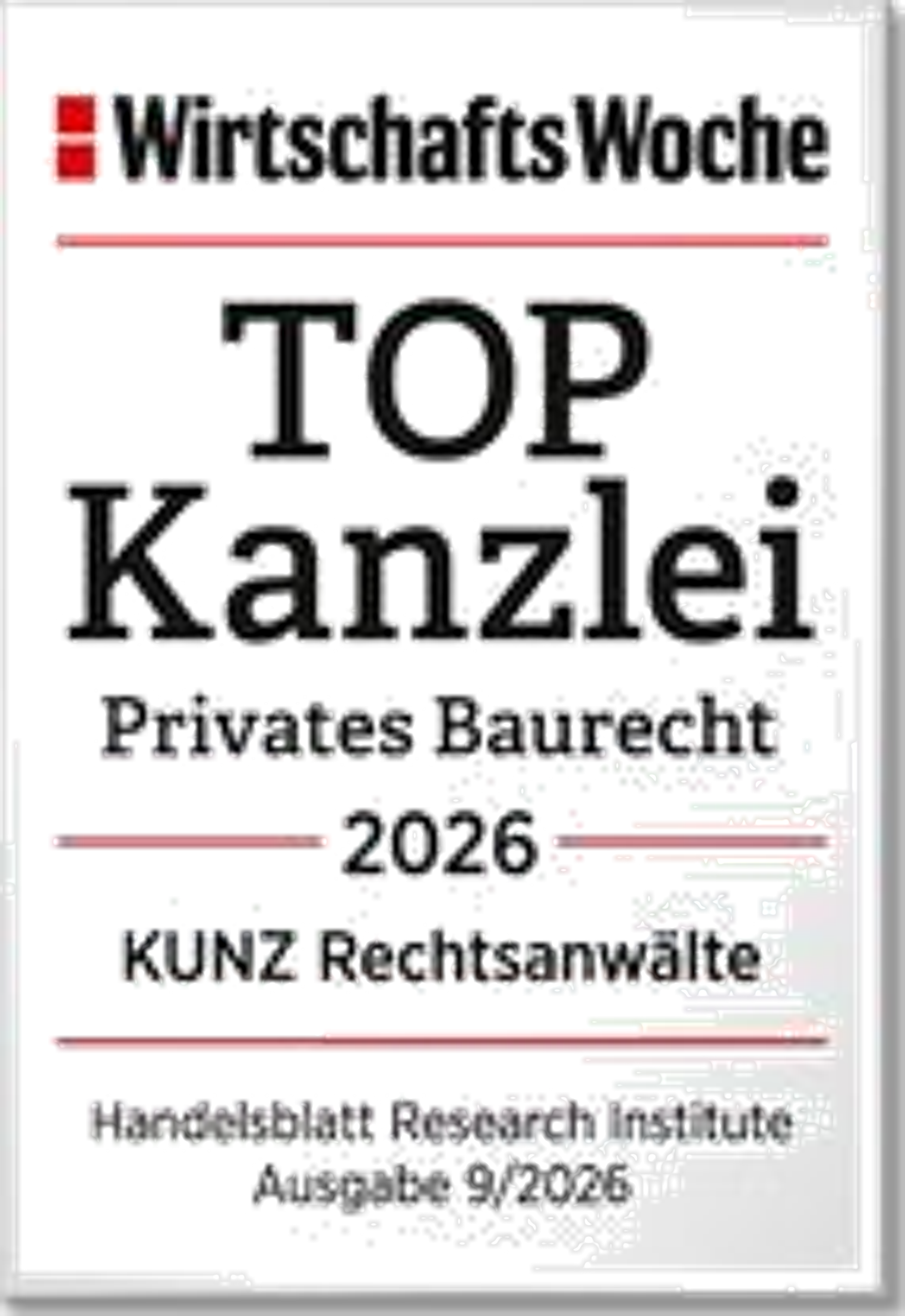 TOP Kanzlei Privates Baurecht 2026