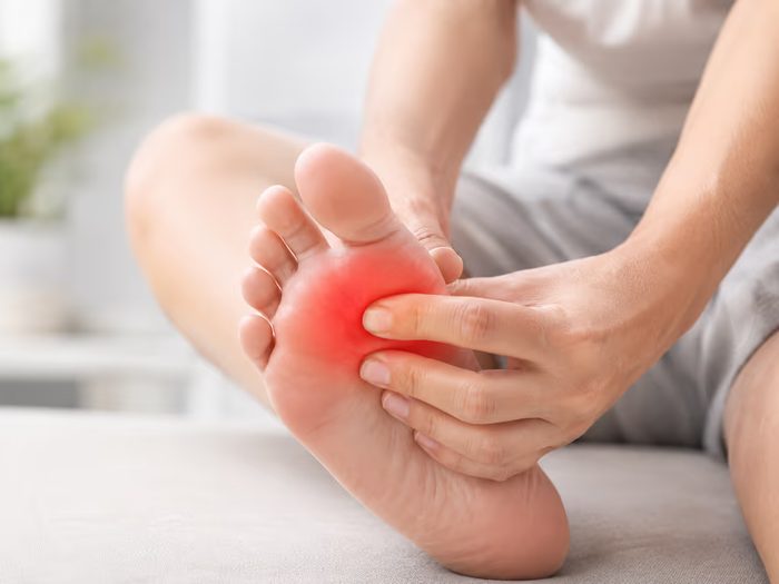 Podiatrist treating forefoot pain during a clinical appointment at Active Step in Fareham