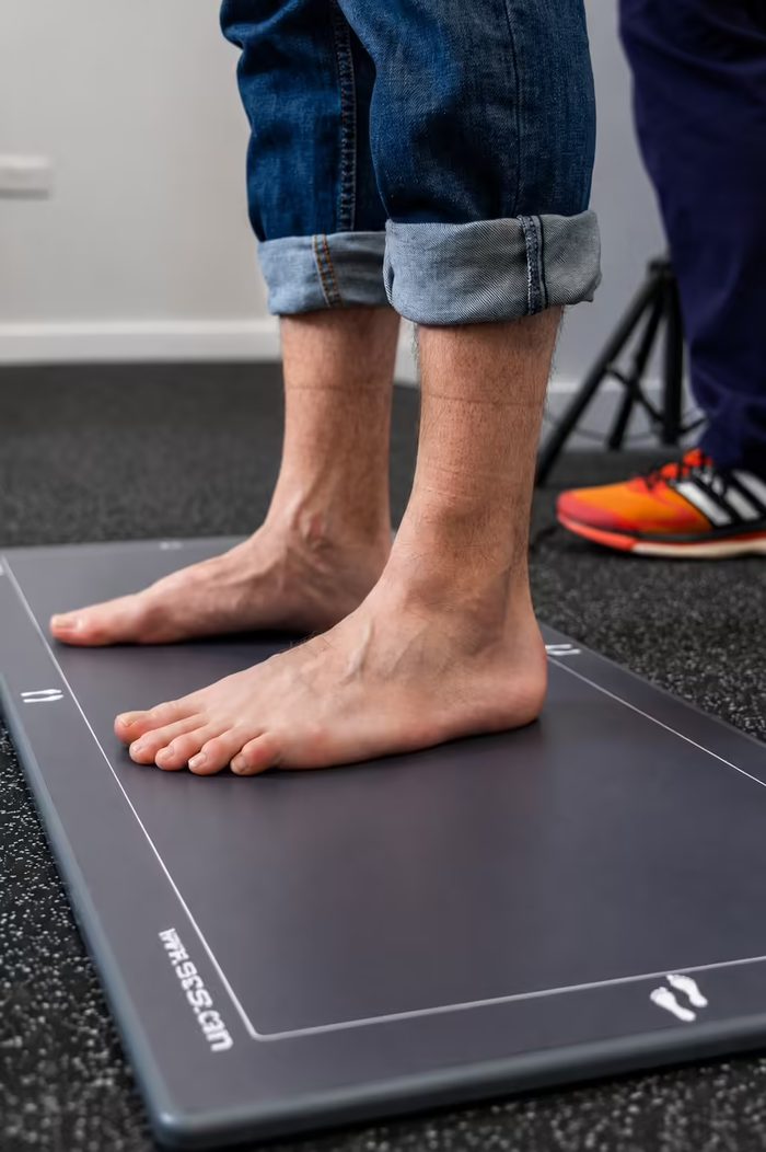 Podiatrist assessing forefoot pressure linked to Morton neuroma at Active Step in Fareham