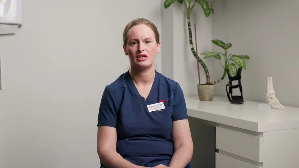 Active Step podiatrist Gemma explaining when verruca needling is better than Swift