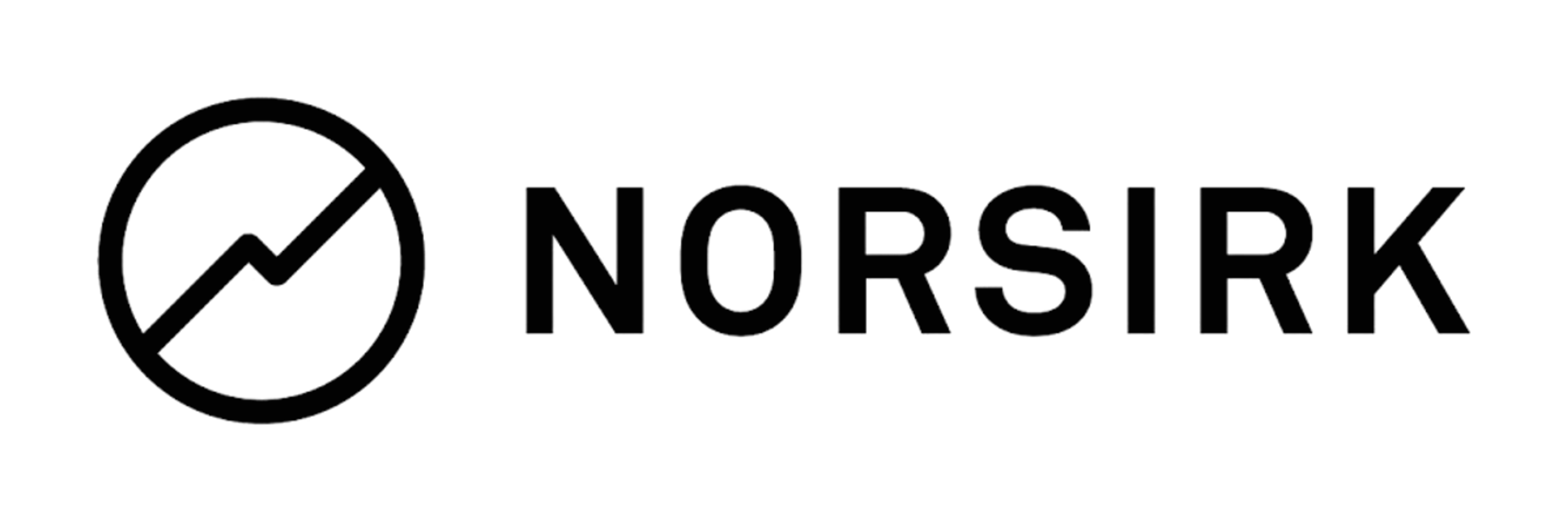 NORSIRK-logo med navn og cirkelformet symbol