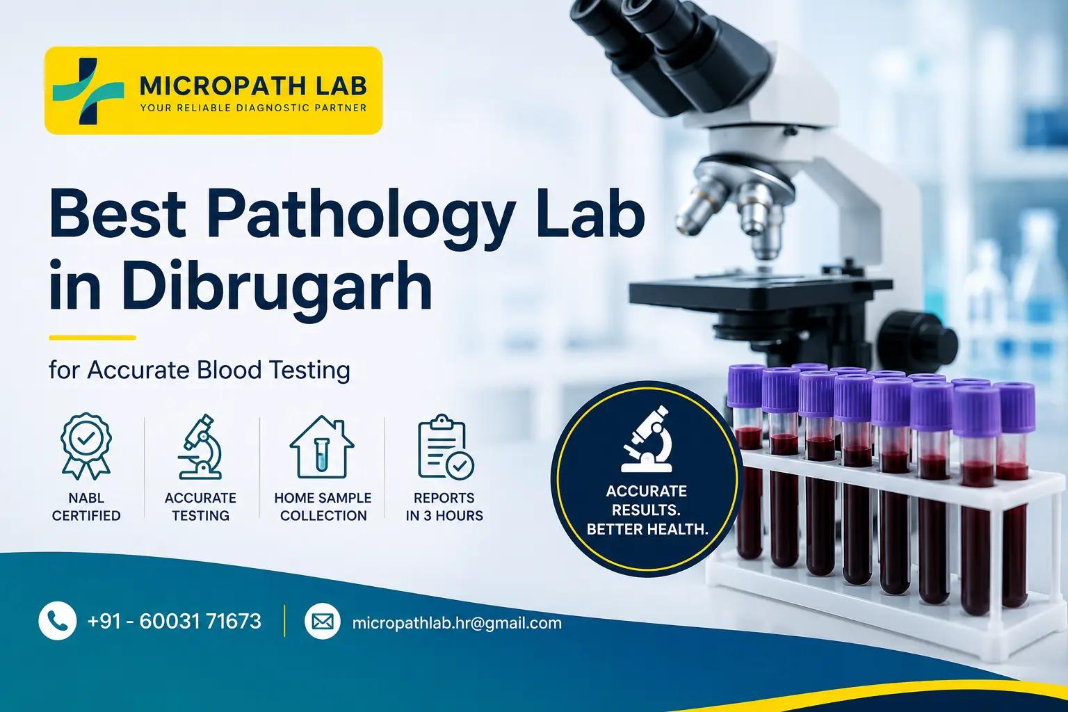 Micropath Laboratory in Dibrugarh providing NABL-certified pathology services, accurate blood testing, home sample collection, and fast diagnostic reports.