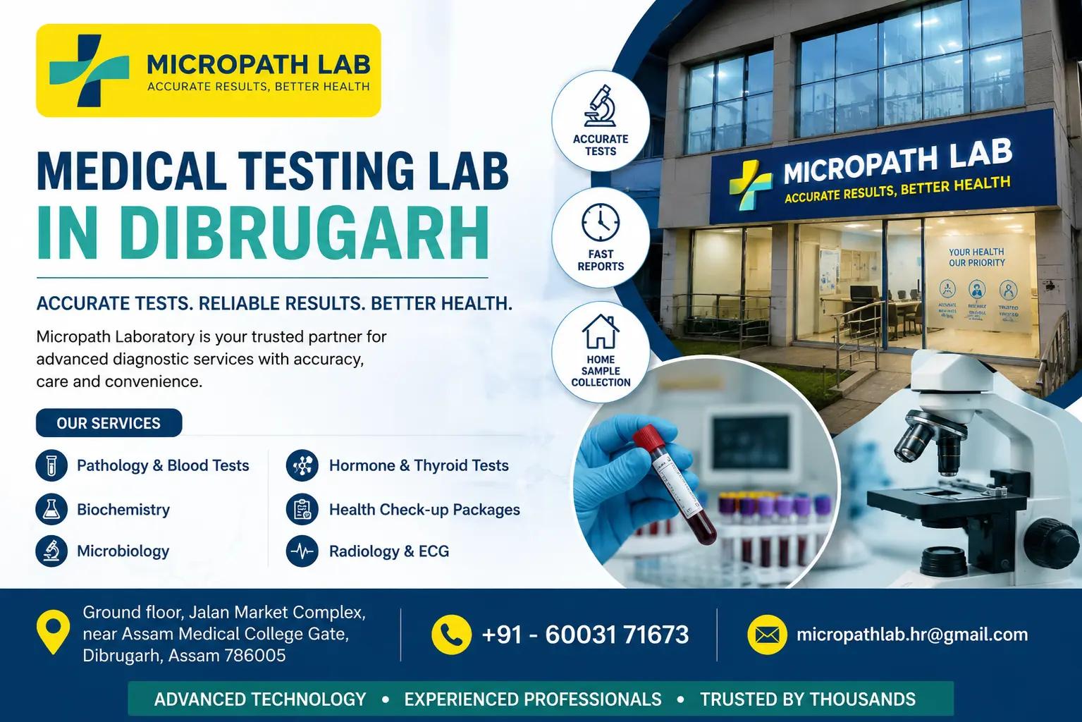 Micropath Laboratory - Trusted Medical Testing Lab in Dibrugarh Offering Accurate Diagnostic Services