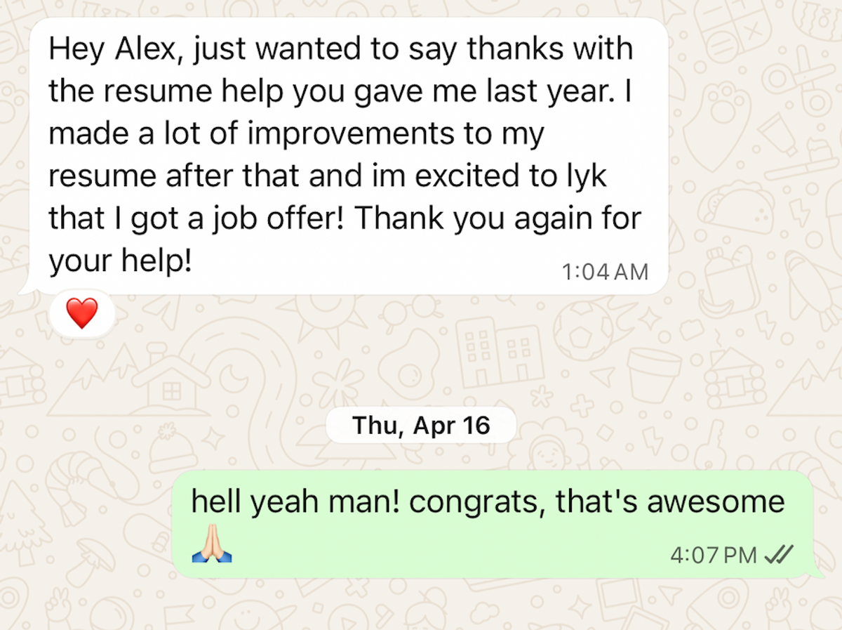 Client offer confirmation