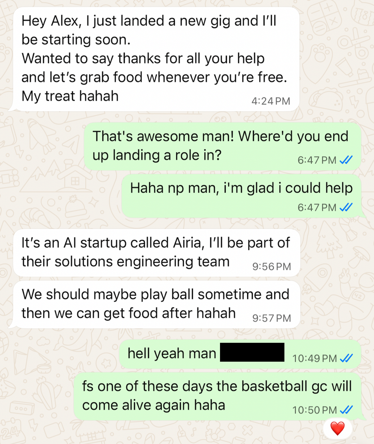 Client offer confirmation