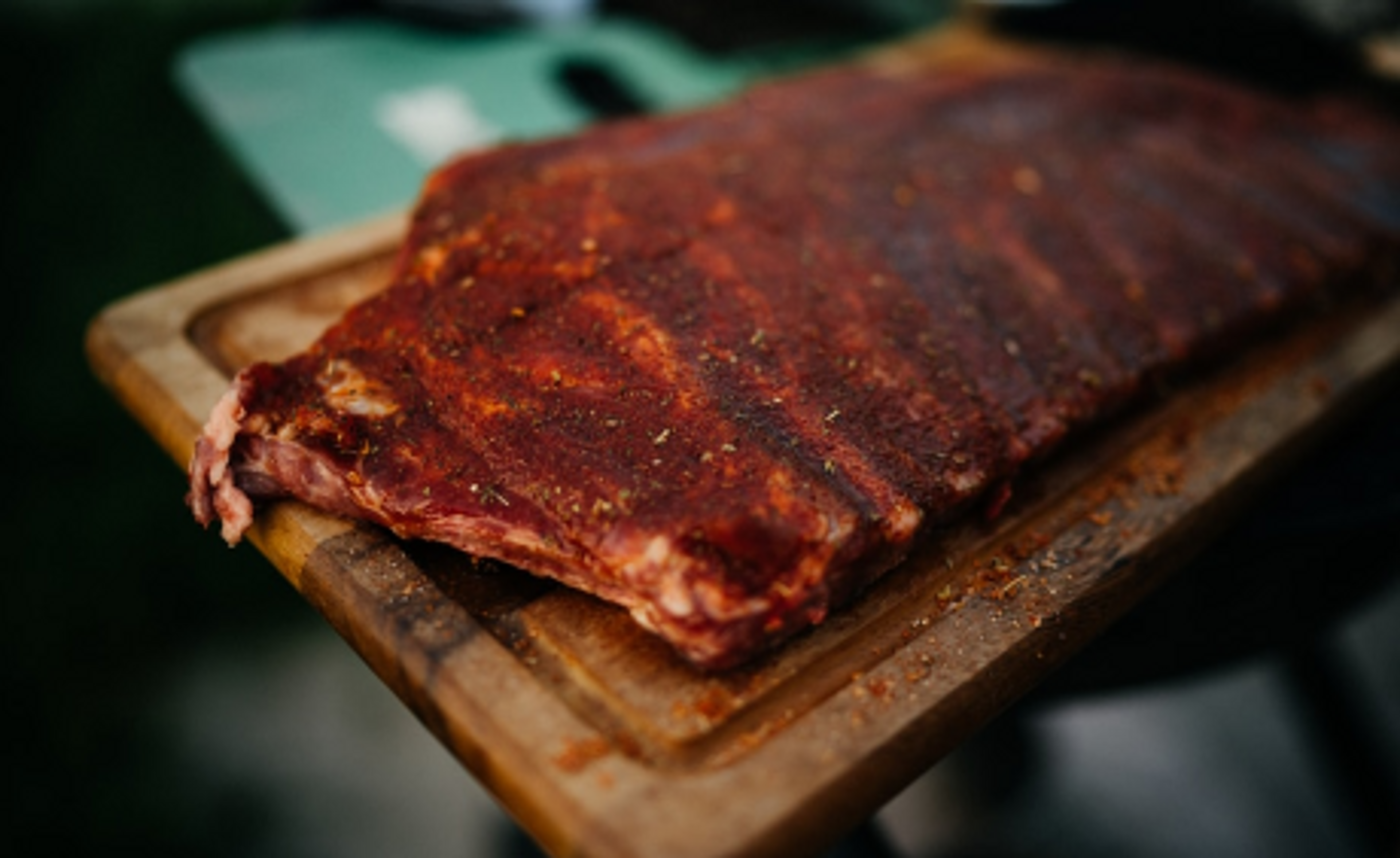 Seasoned barbecue ribs