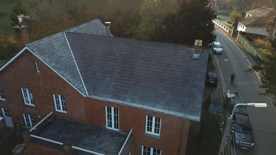 Maison en ardoises — chantier ART'COUV (2/6)
