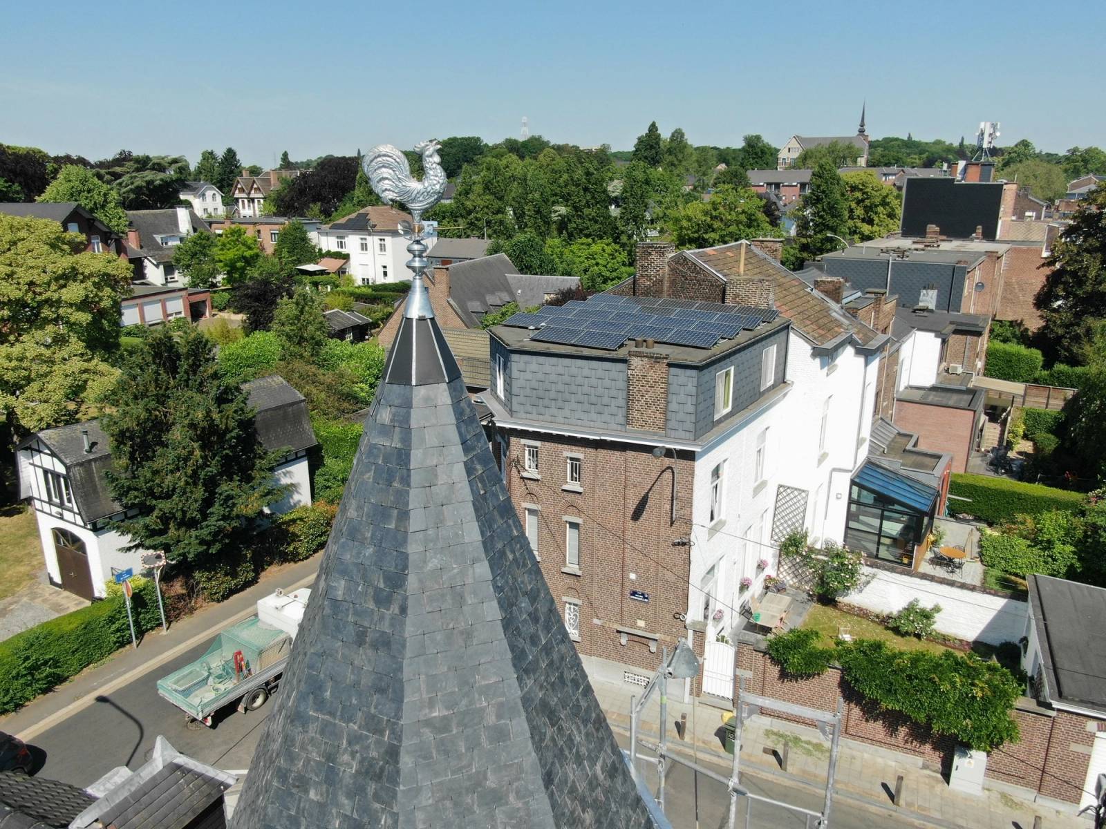 Tourelle en ardoises — chantier ART'COUV (4/4)