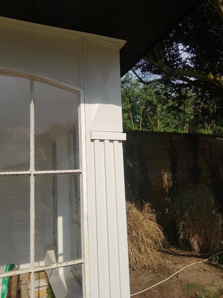Poolhouse en zinc — chantier ART'COUV (2/4)