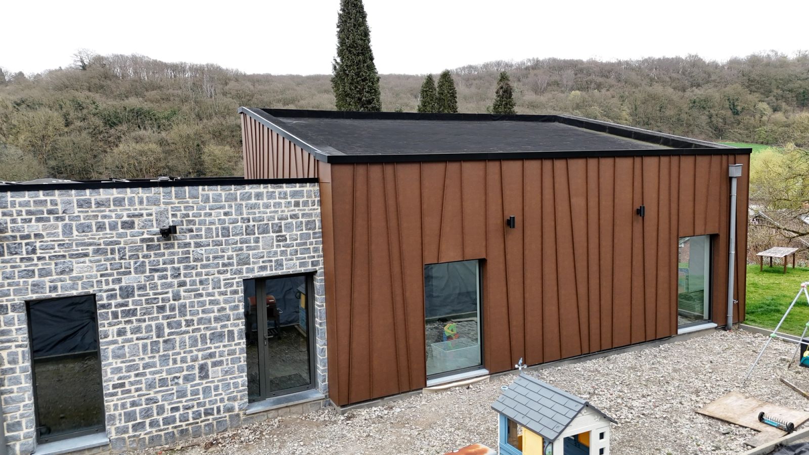 Bardage en aluminium — chantier ART'COUV (1/5)