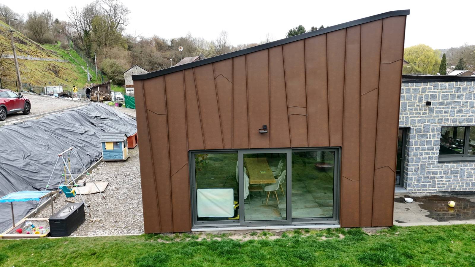 Bardage en aluminium — chantier ART'COUV (3/5)