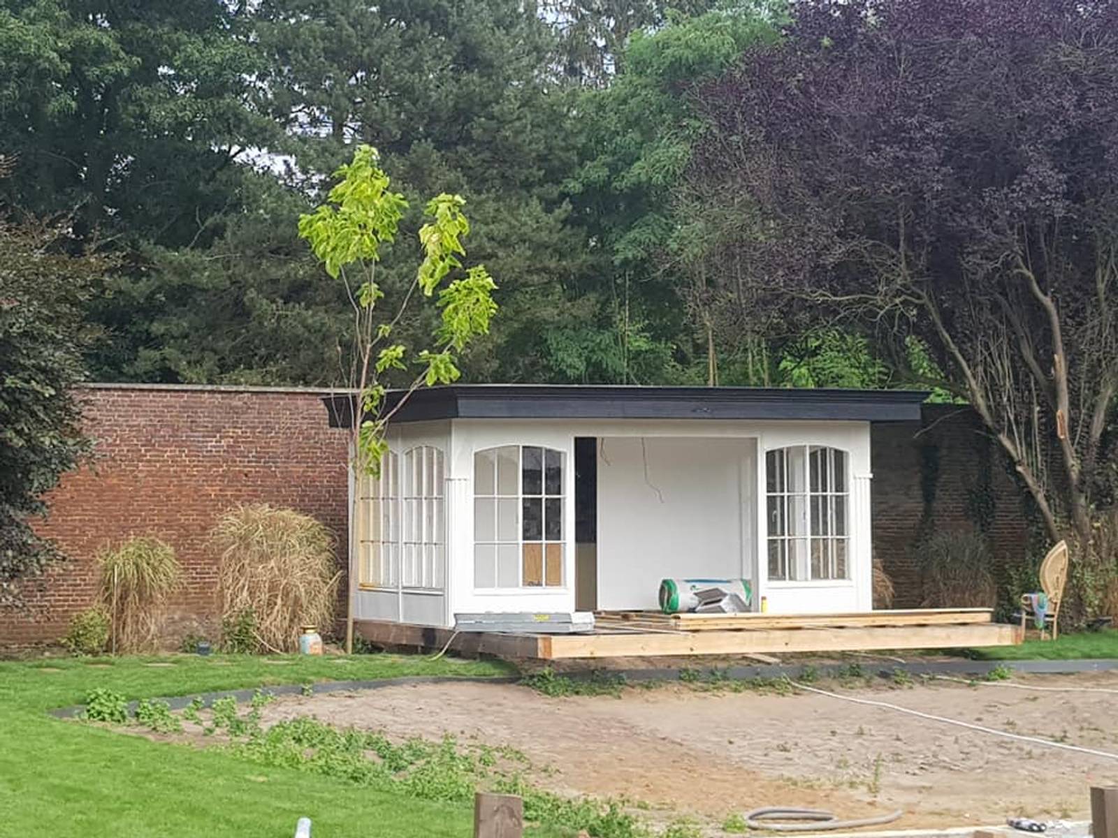 Poolhouse en zinc — chantier ART'COUV (4/4)