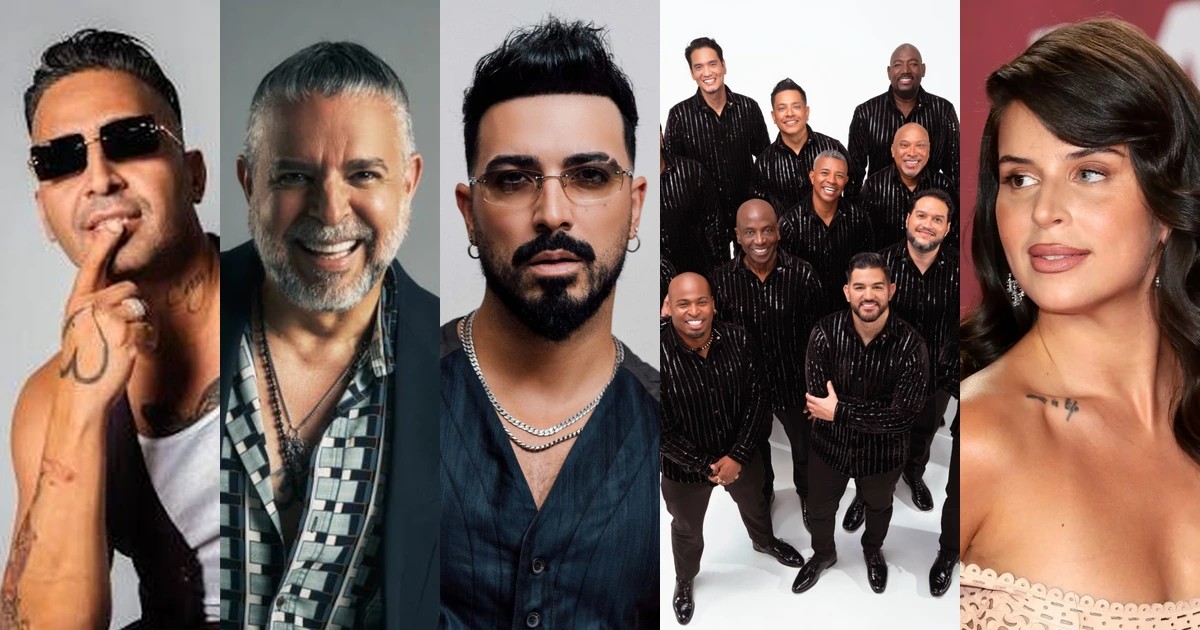 Carátulas de los álbumes de Charlie Cruz, Luis Enrique, Luis Figueroa, Grupo Niche y Nathy Peluso nominados a Mejor Álbum de Salsa en los Latin Grammy 2026.