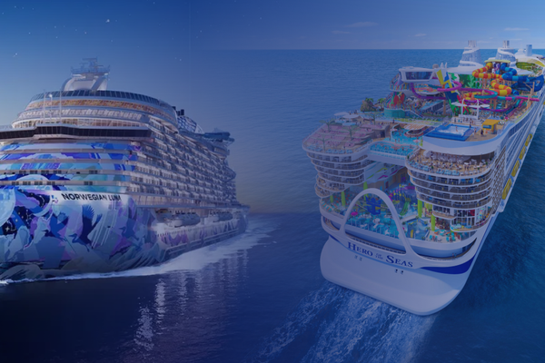 Norwegian Luna and Hero of the Seas