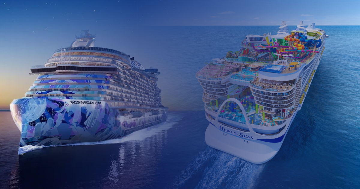 Norwegian Luna and Hero of the Seas