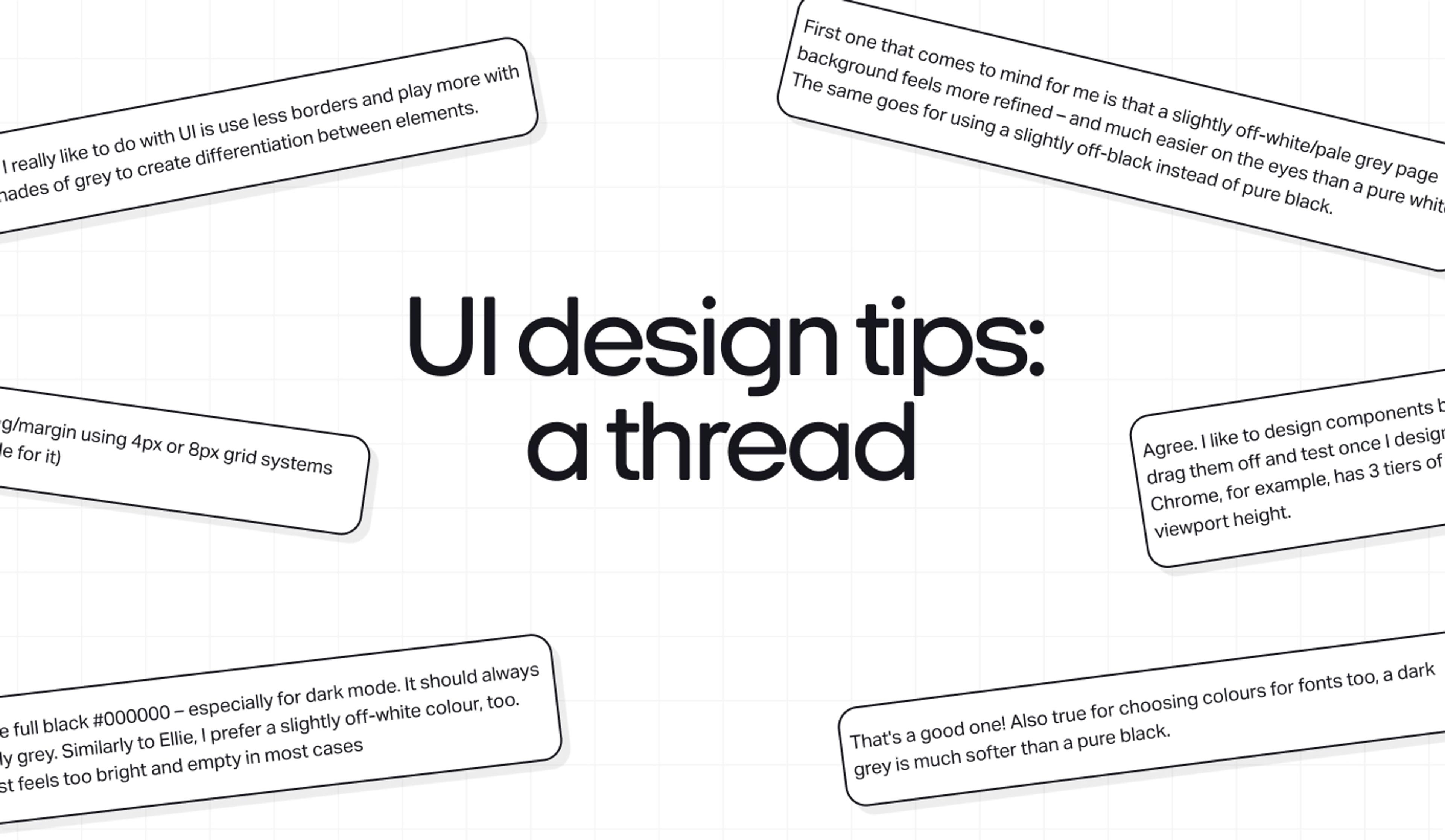 UI design tips: a thread
