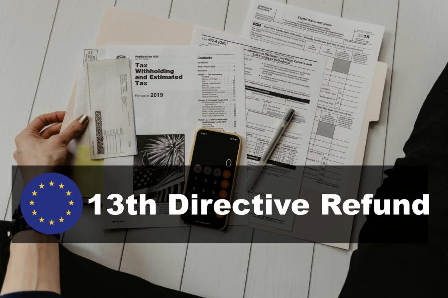 13th directive refund text with official forms