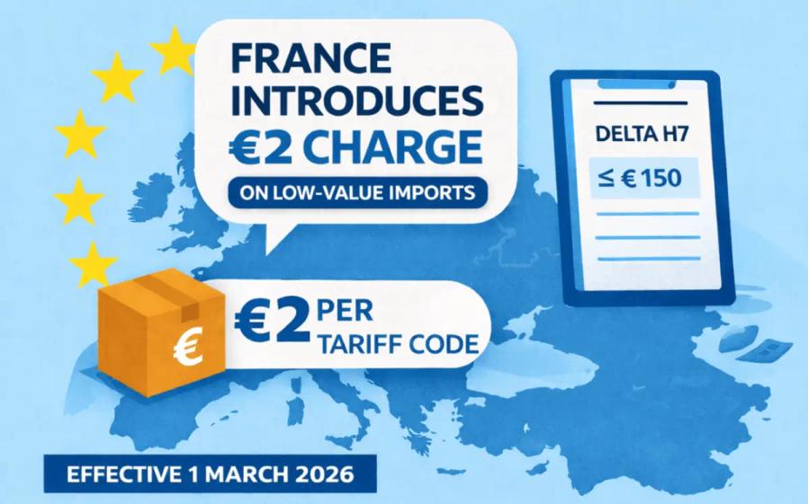 France low value import tariff