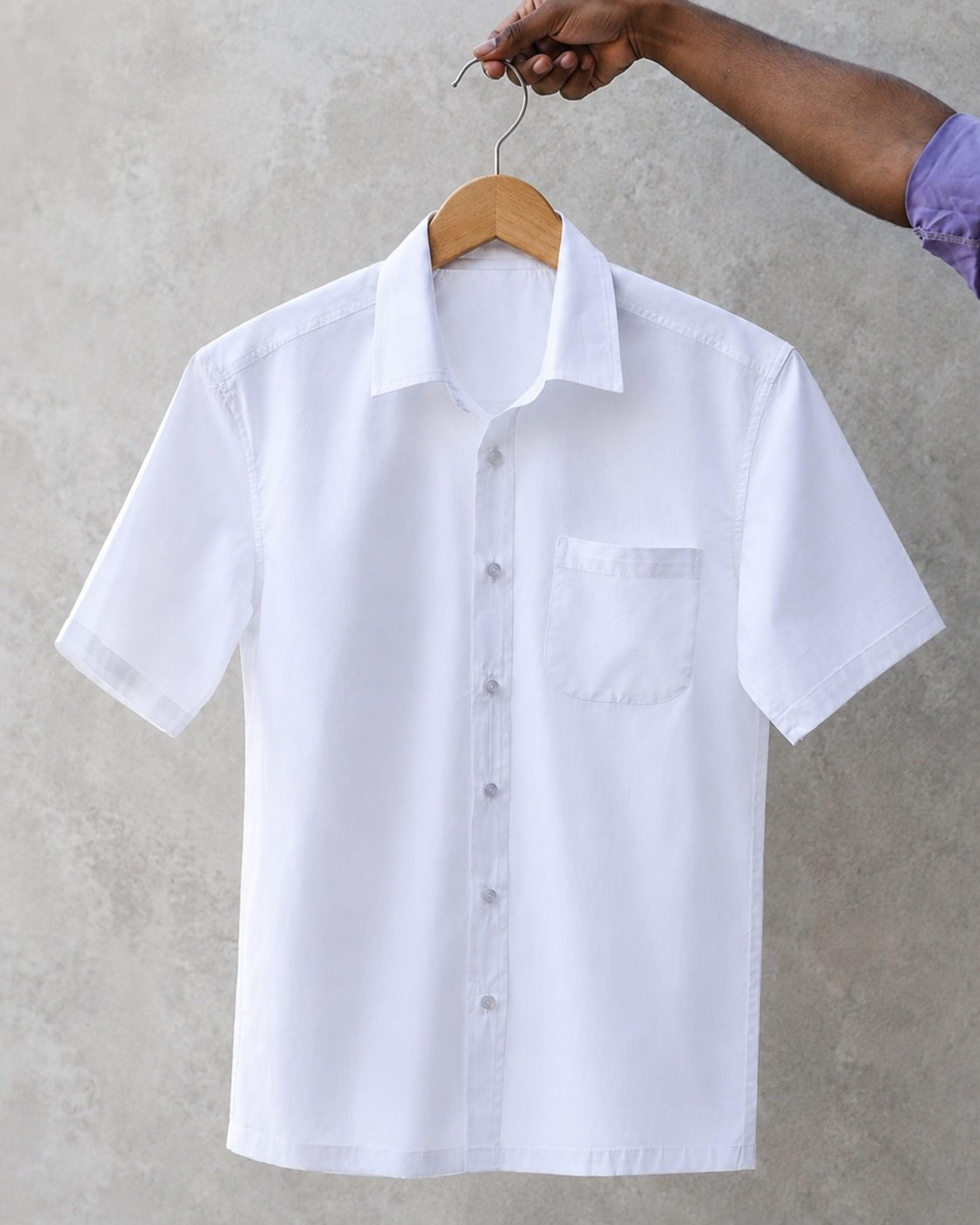 Short Sleeve Button Up in 100% kona cotton
