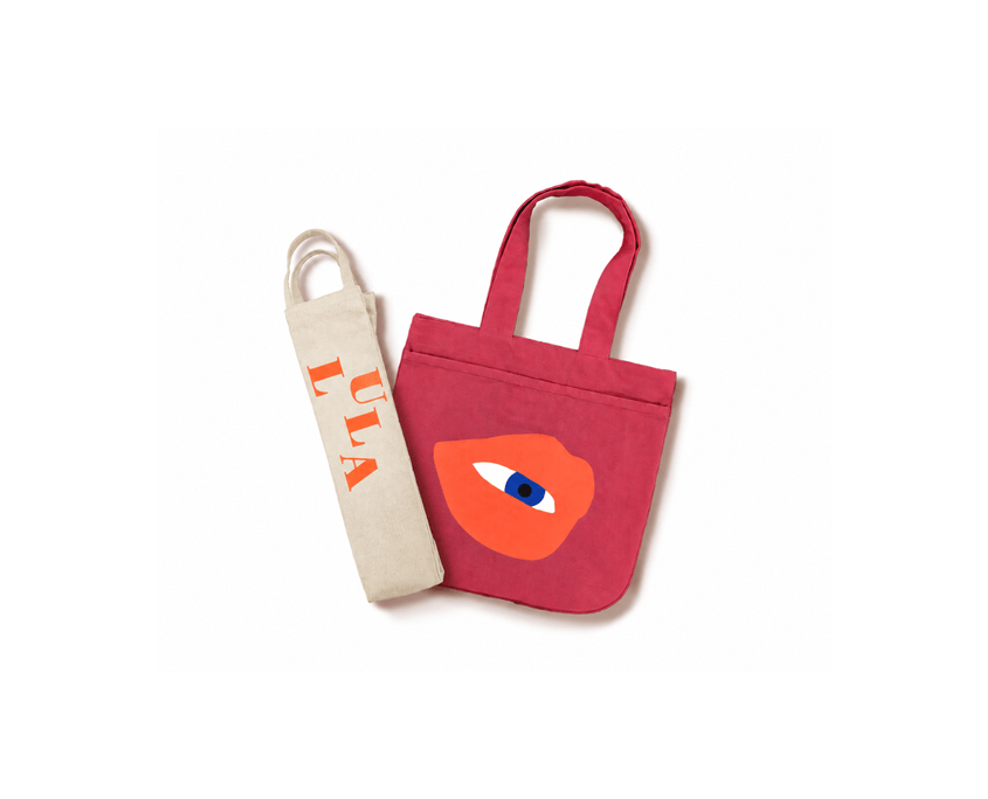 Wine tote and Book Bag for Lula Café