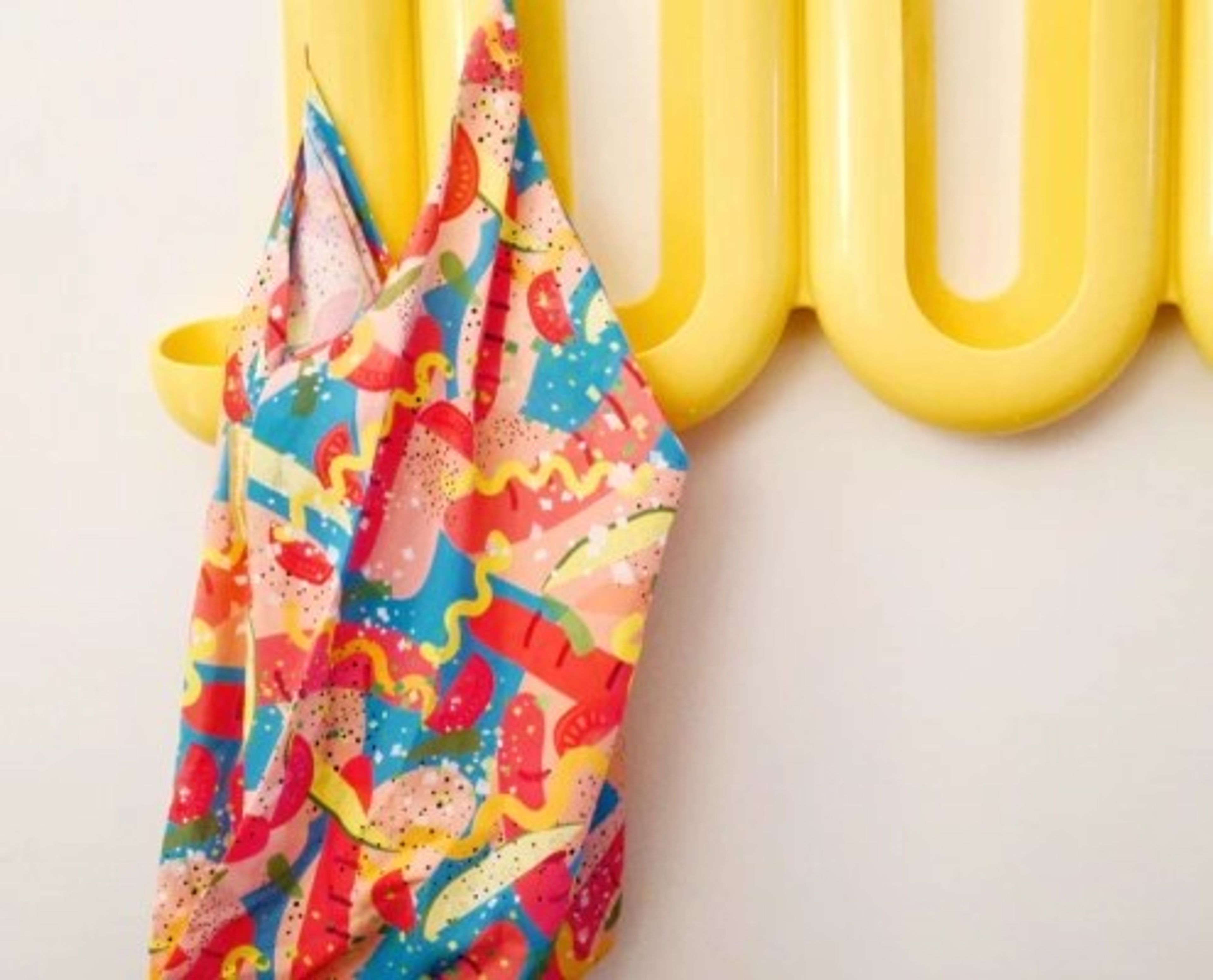 Sublimation printed bag with illustration
