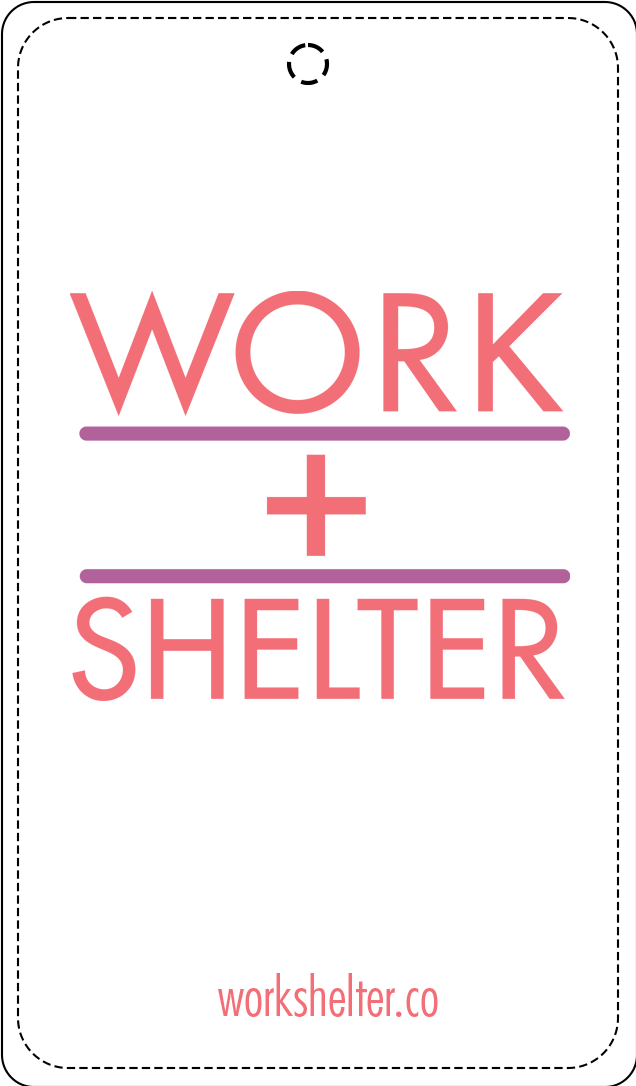 Rounded rectangle hang tag template front