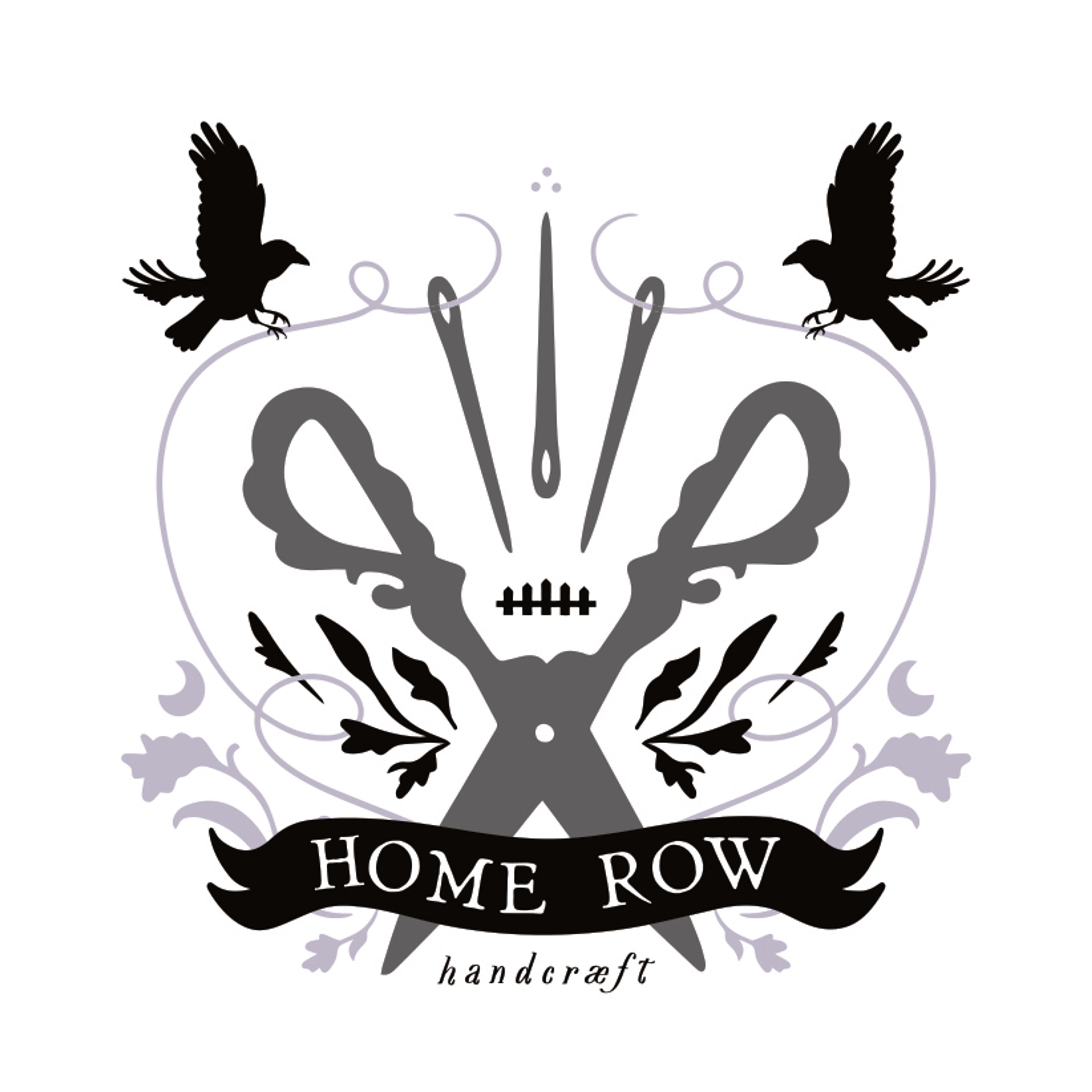 HomeRow branded hang tags — front